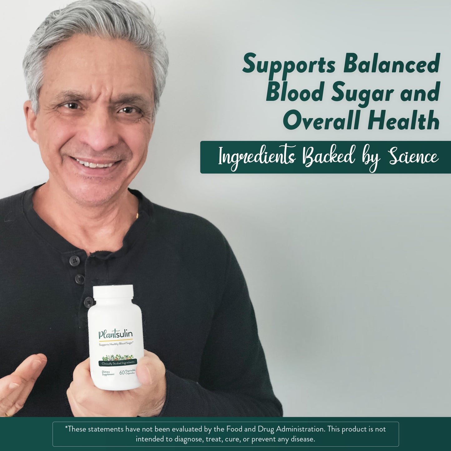 Plantsulin Blood Sugar Support - 11 Plant Extracts Capsules, 180 Count