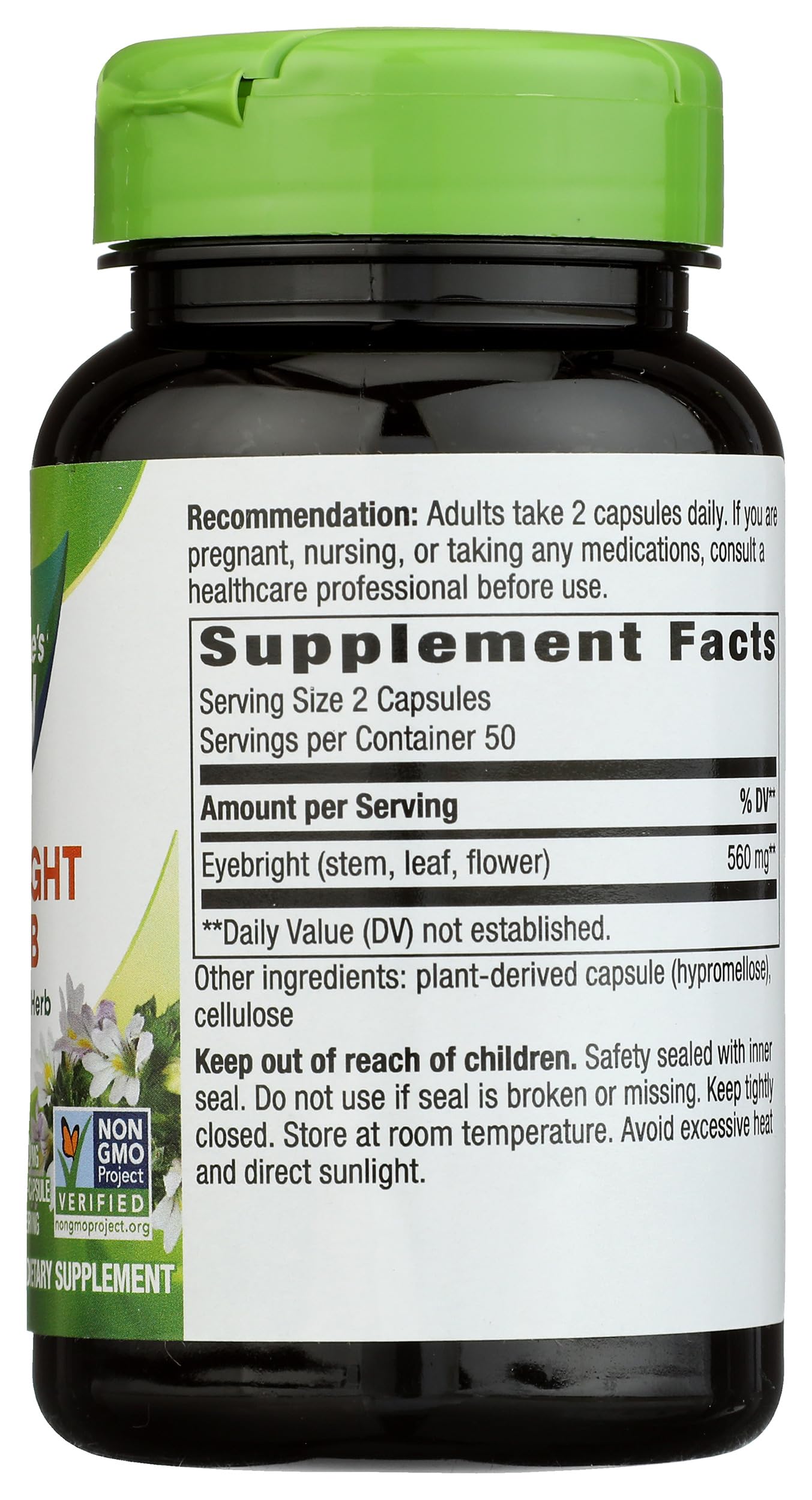 Nature's Way Eyebright Capsule, 100 Count