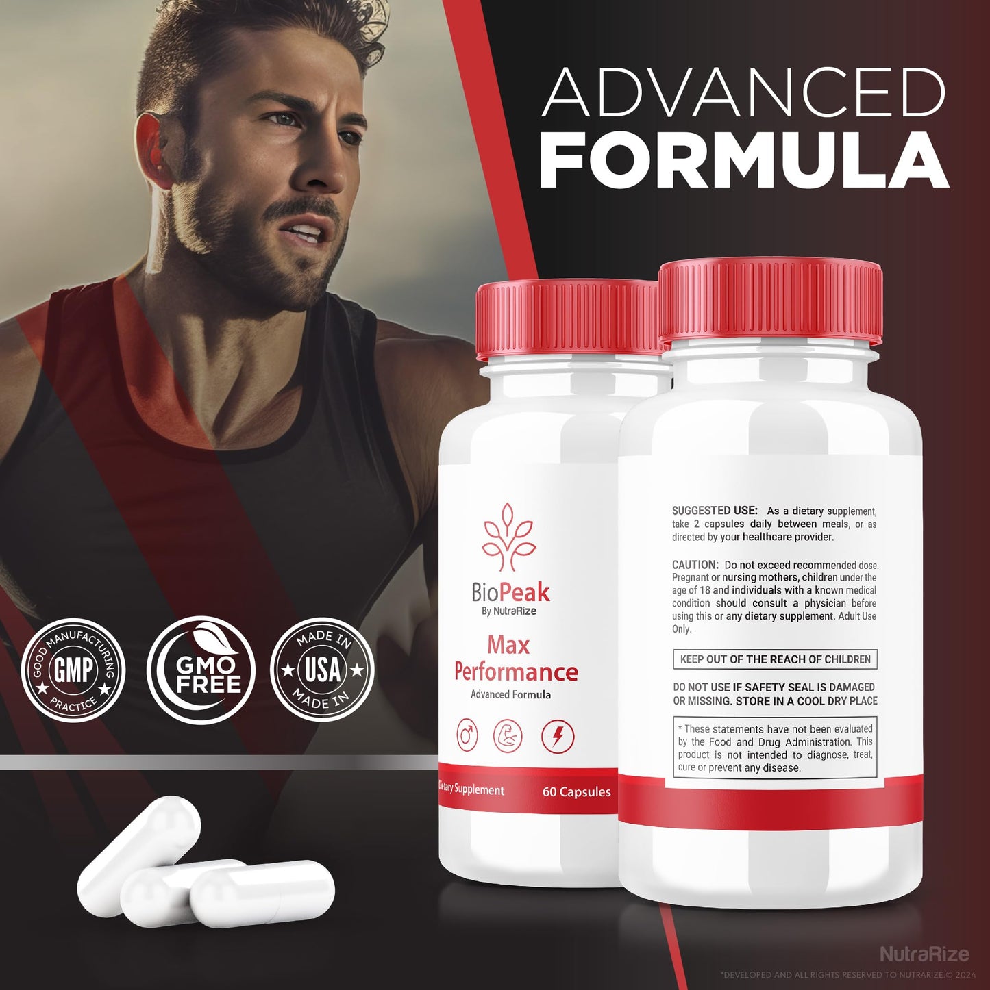 NutraRize Biopeak Men Enhancement Capsules 120 Capsules