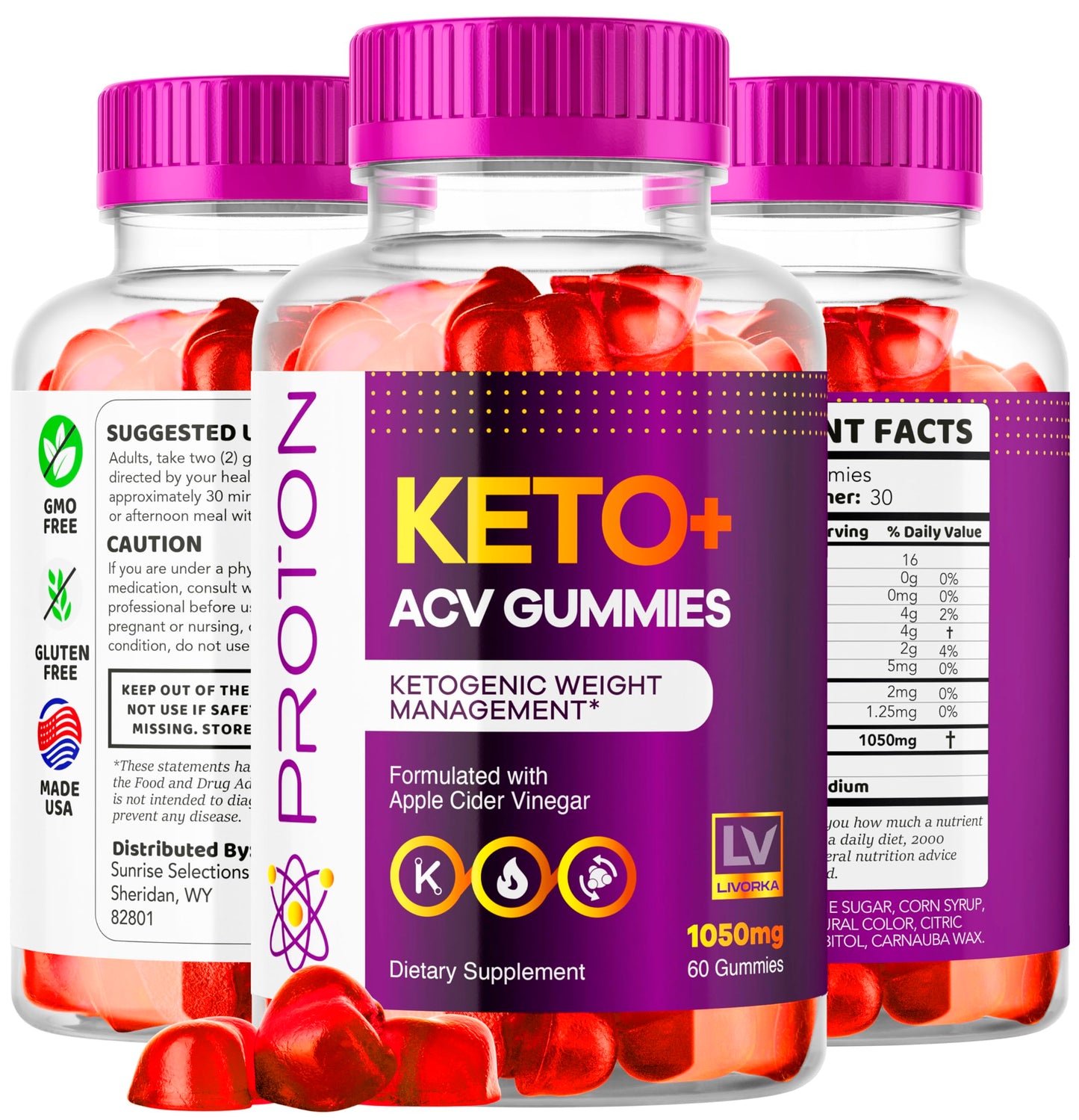 LIVORKA Proton Keto ACV Gummies 120 Gummies