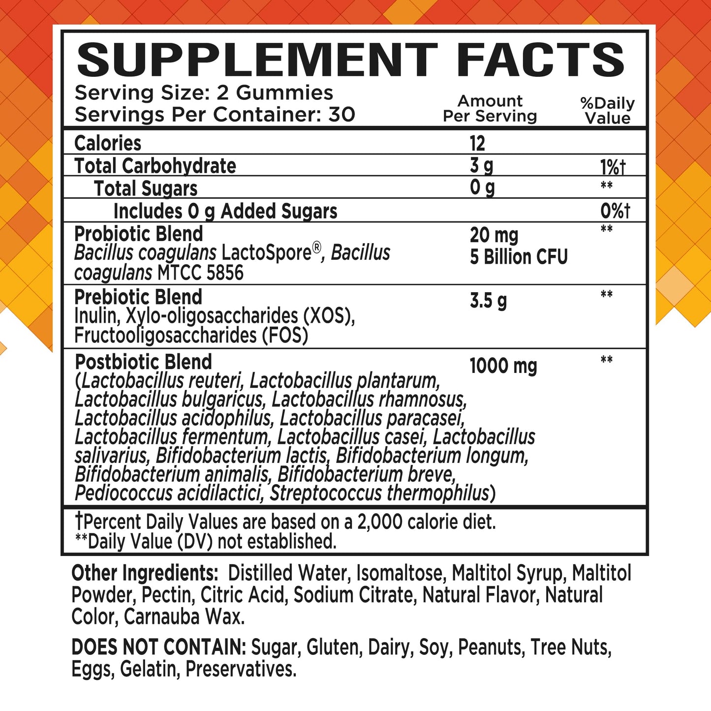 NutraPep Prebiotic Probiotic & Postbiotic Gummies 120 Count