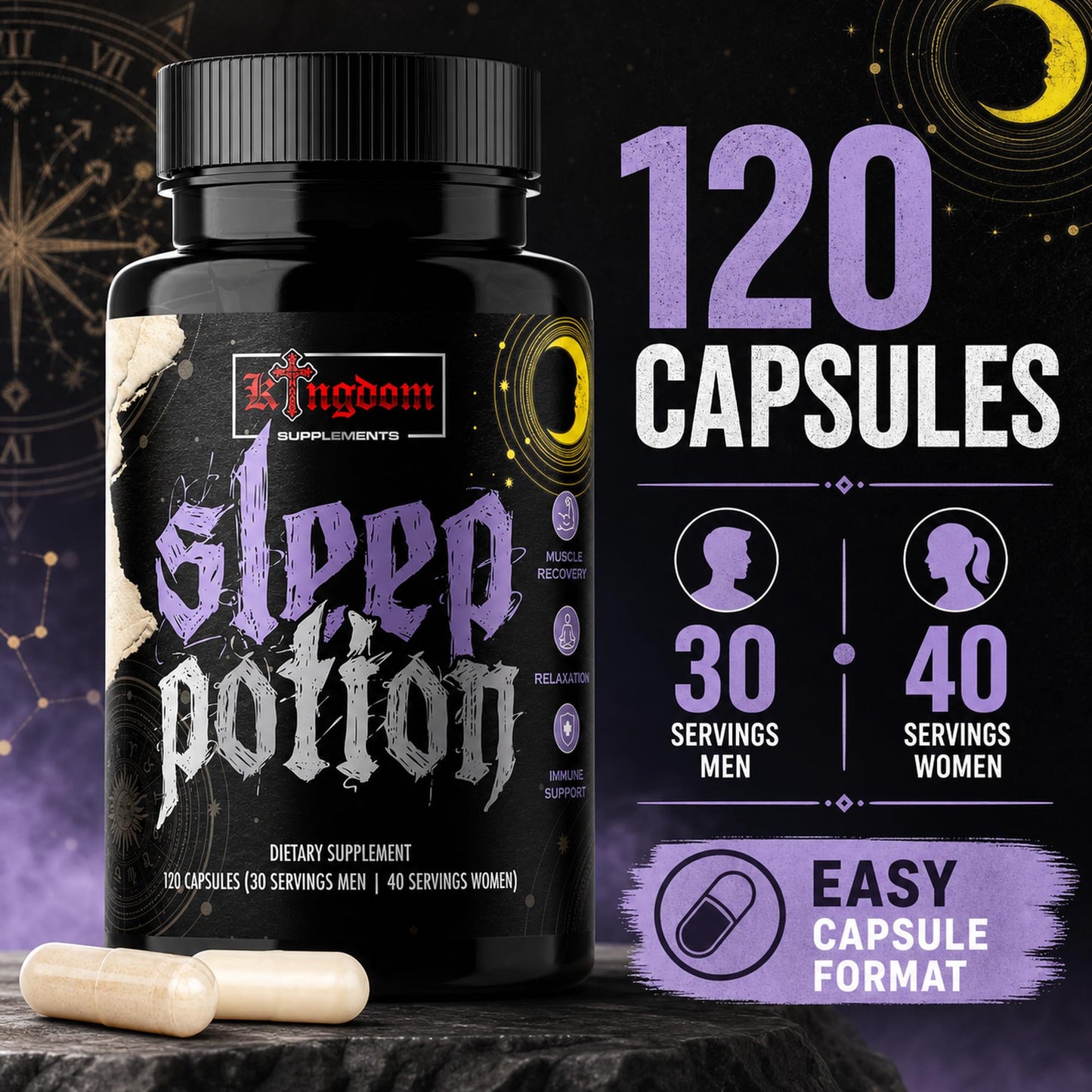 Kingdom Supplements Sleep Potion Capsules 120