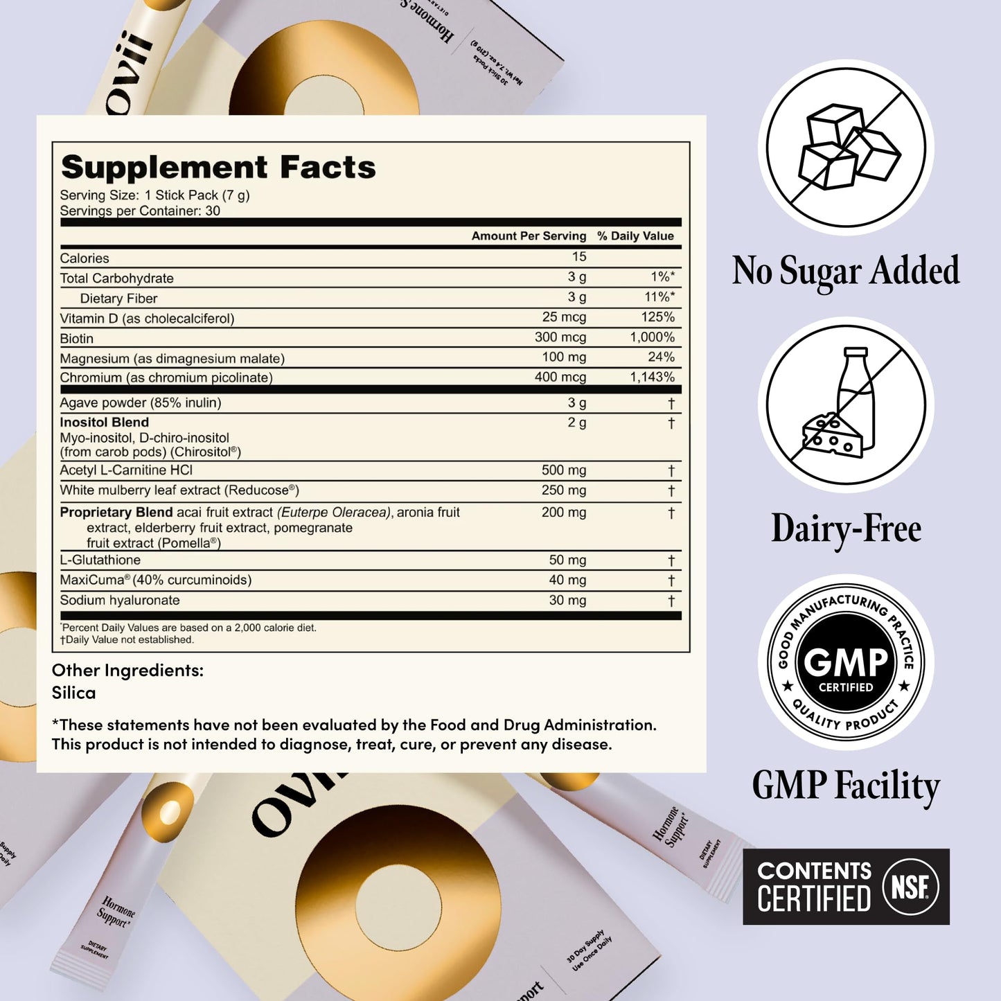 Ovii Metabolic Support for Women – Reducose White Mulberry with Myo-Inositol & D-Chiro Inositol 40:1 Blend – Daily Wellness, Metabolic Balance & Appetite Control Supplement – 7.4 oz Powder