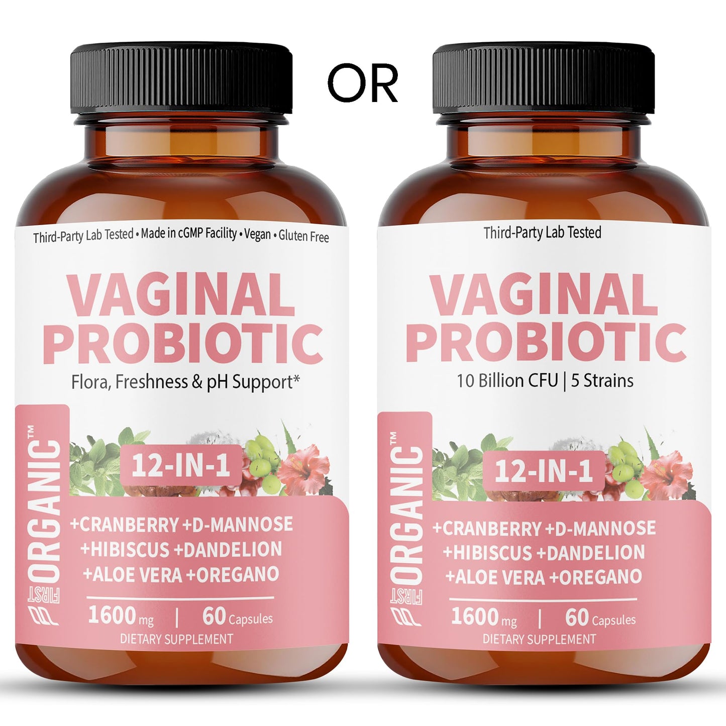 FIRSTORGANIC Women’s Vaginal Microflora Probiotic Complex 60 Capsules