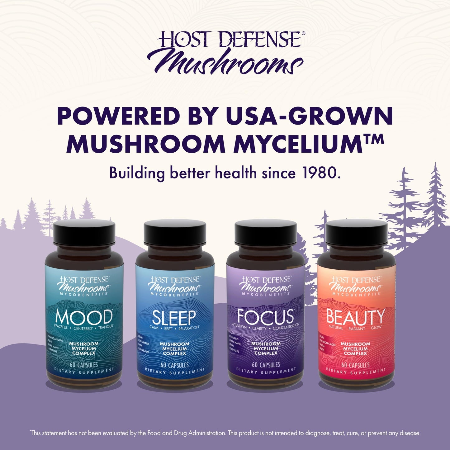 Host Defense MycoBenefits Focus Capsules, 60 Capsules