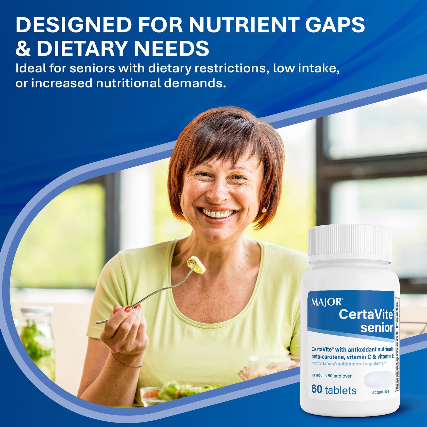 MAJOR CertaVite Senior Multivitamin with Antioxidants Tablet 60 Tablets