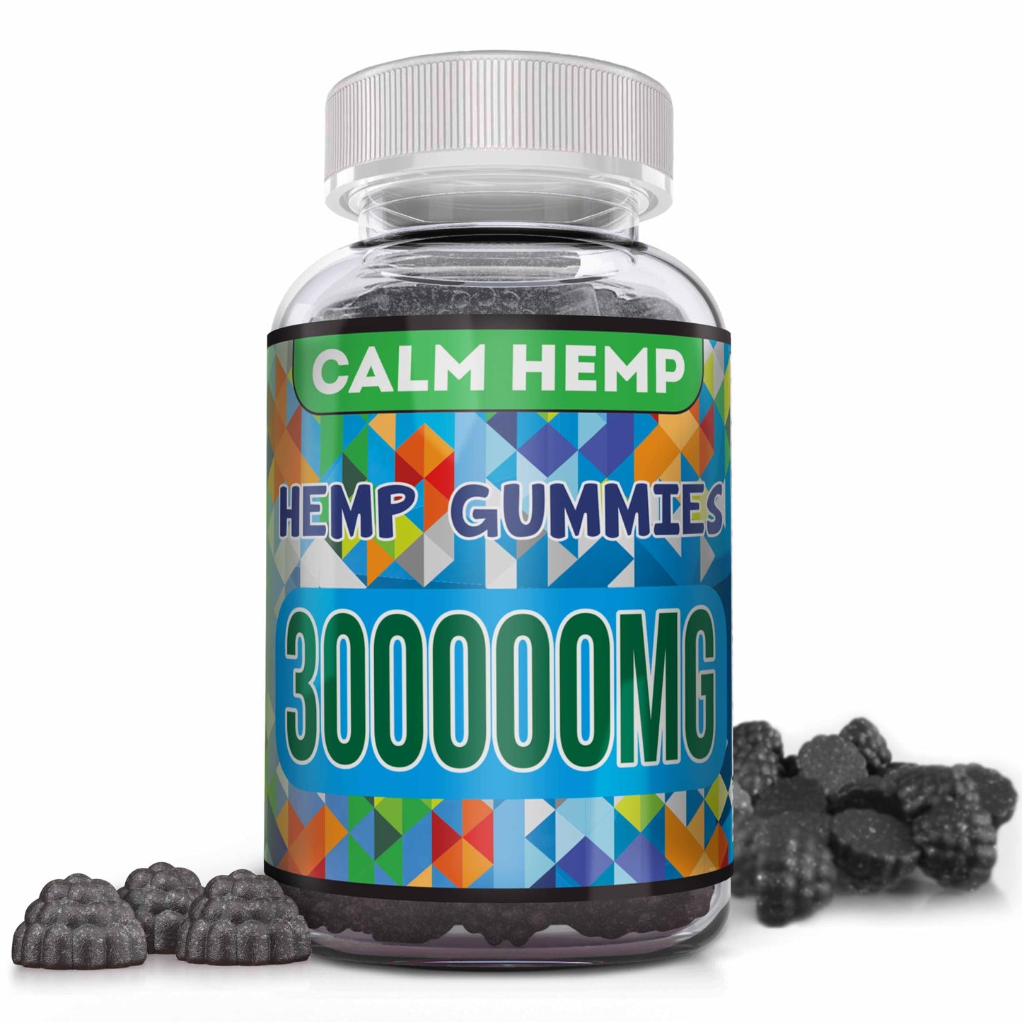 Decatela Organic Hemp Gummy Nerve Support Supplement Neuropathy Pains, Natural Pure Hemp Oil Extract - L-Theanine Vitamin B2 Extra Strength High Potency Edible Vegan, 50 Count