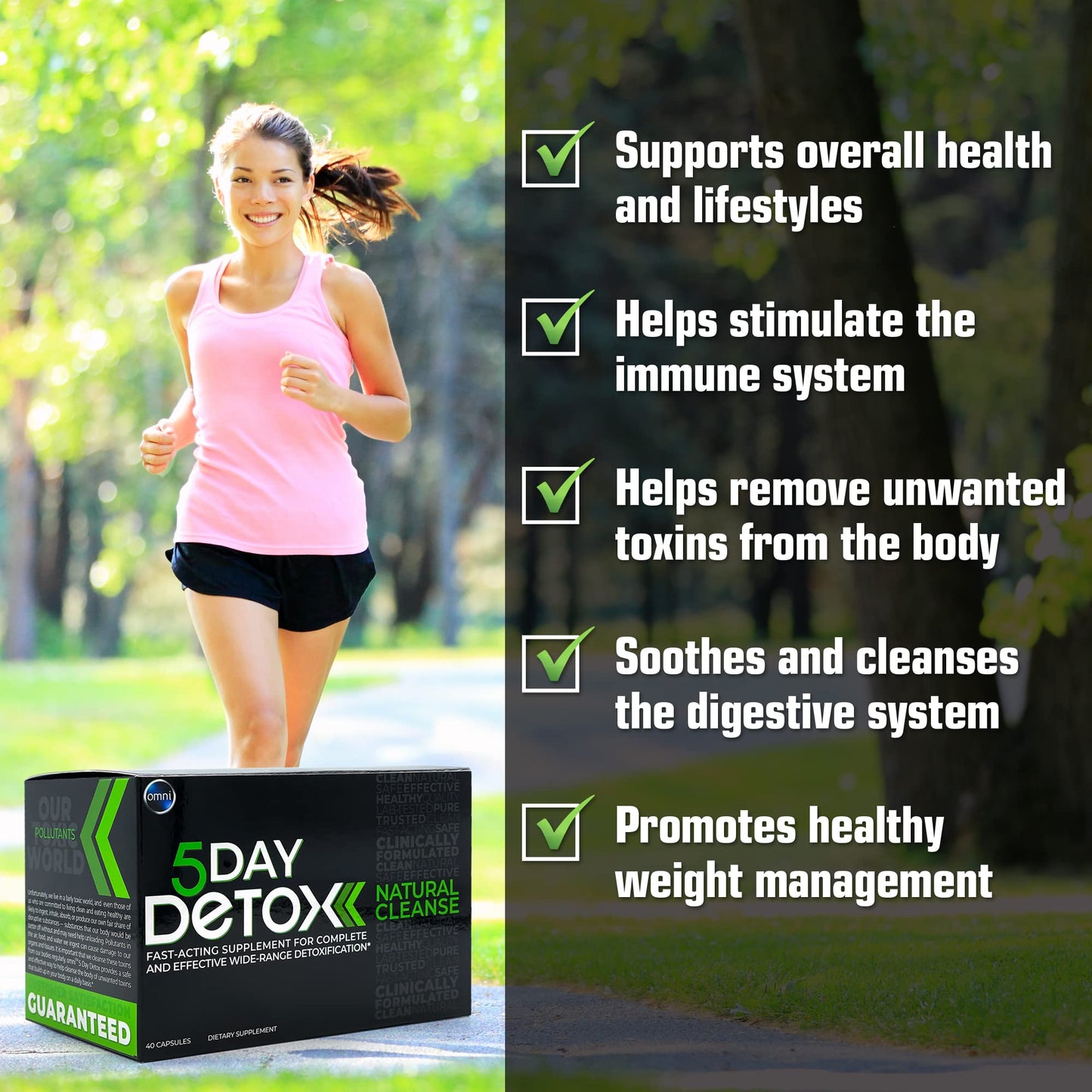Wellgenix Omni 5 Day Detox Cleanse Capsule, 40 Capsules
