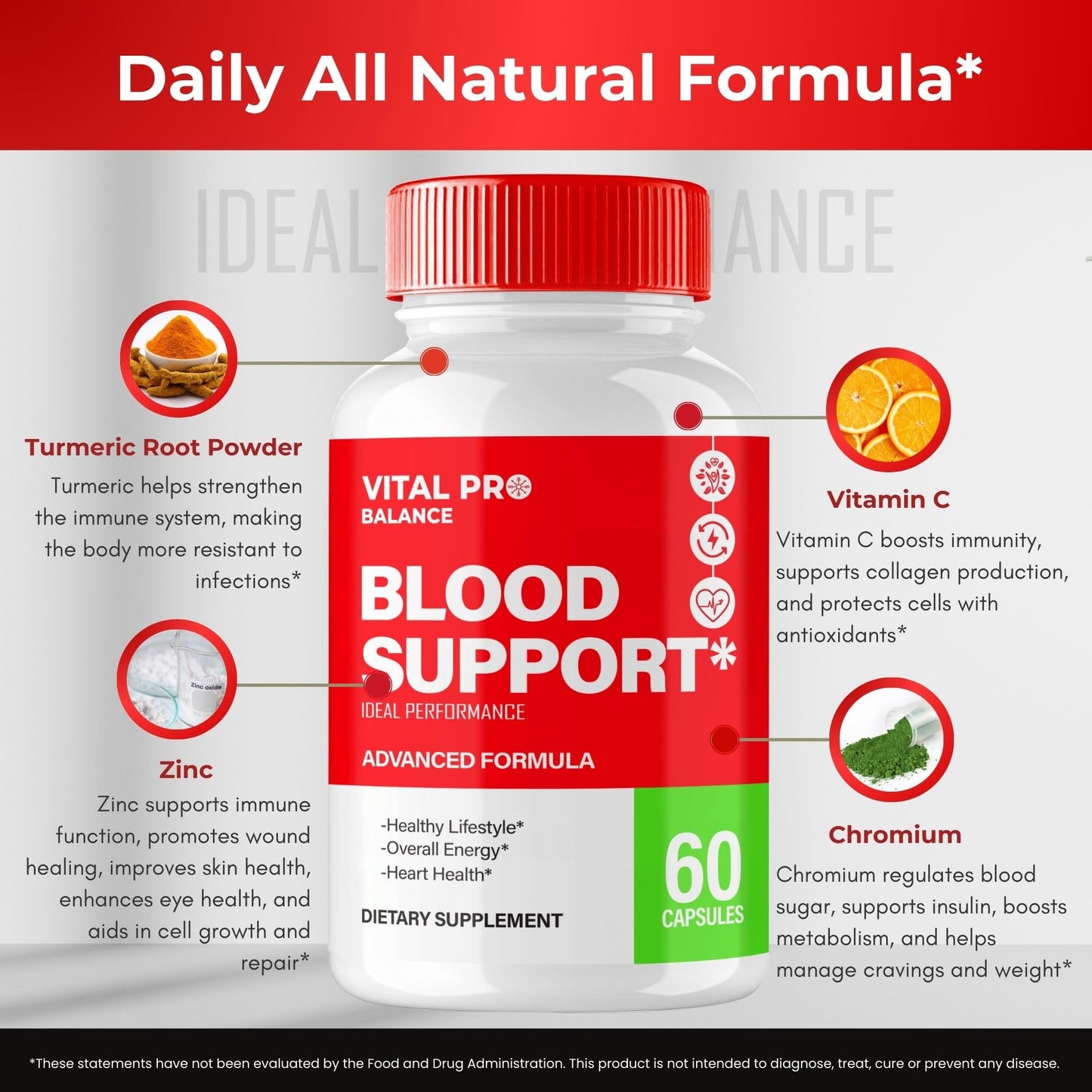 IDEAL PERFORMANCE Vital Pro Balance Capsules 60 Capsules