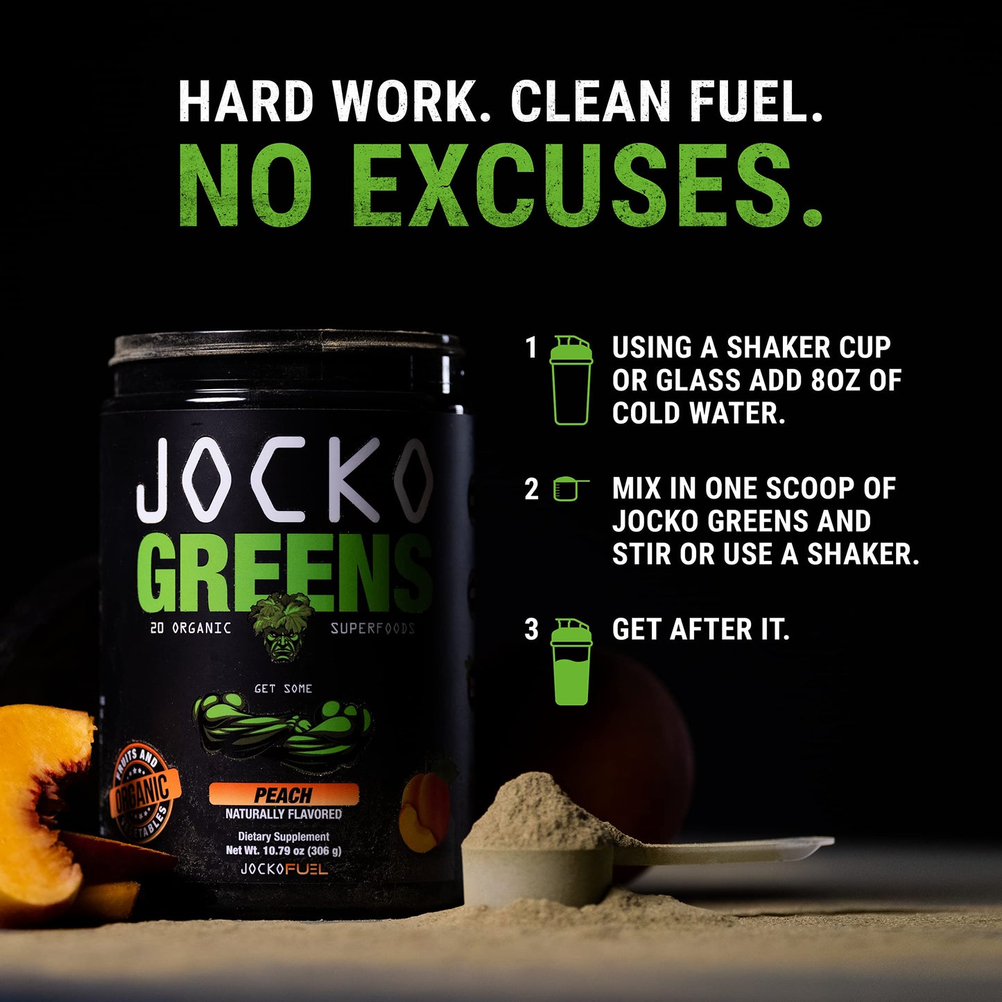 Jocko Fuel Daily Greens Powder 10.58 oz