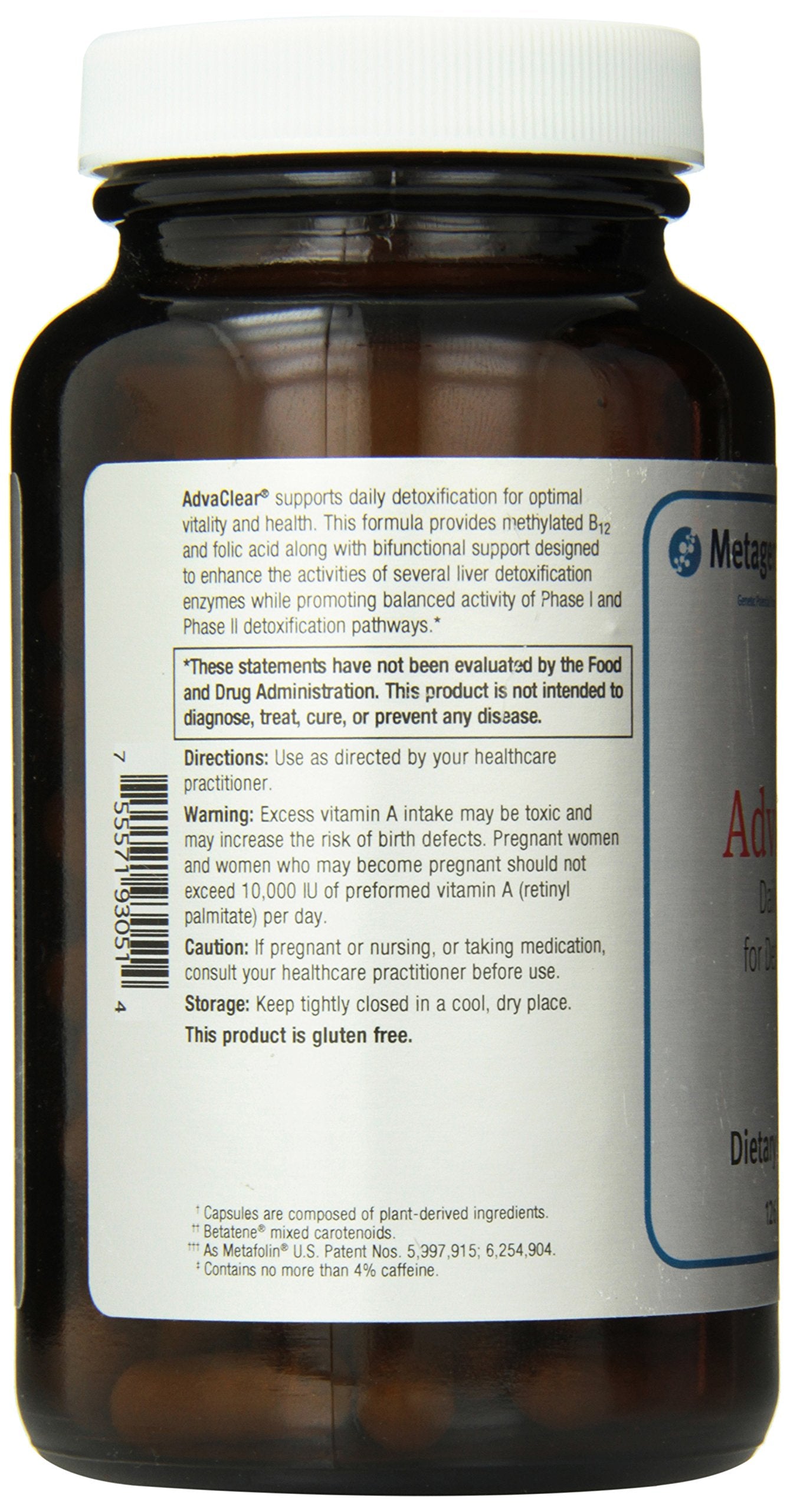 Metagenics Advaclear Capsules 126 Count