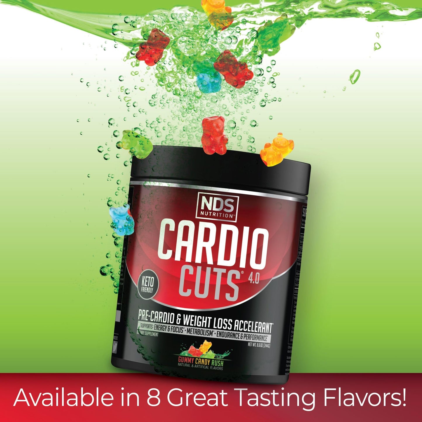 Cardio Cuts NDS Nutrition 4.0 Pre Workout Supplement Powder 8.6 oz