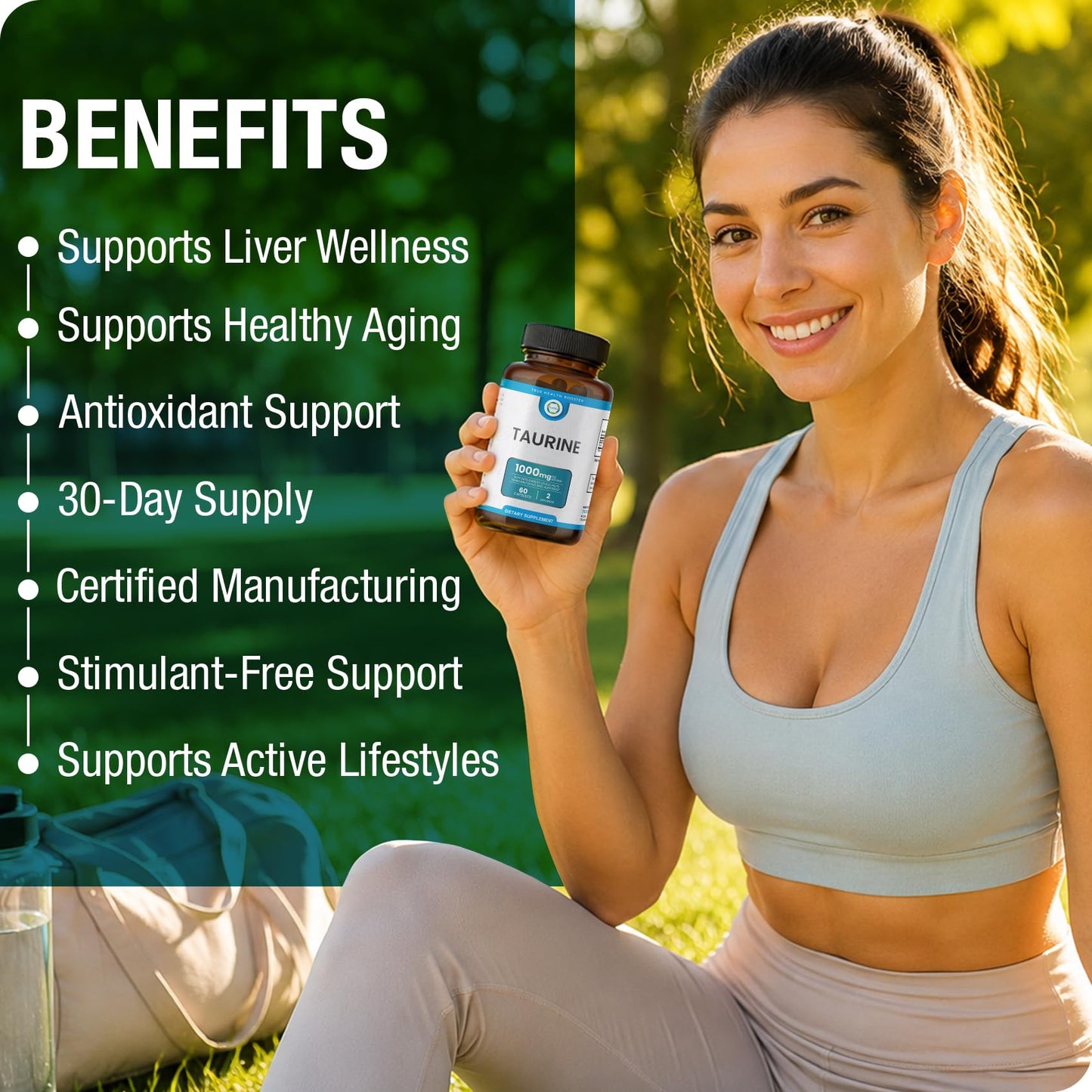 TRUEMED Taurine Capsules 60