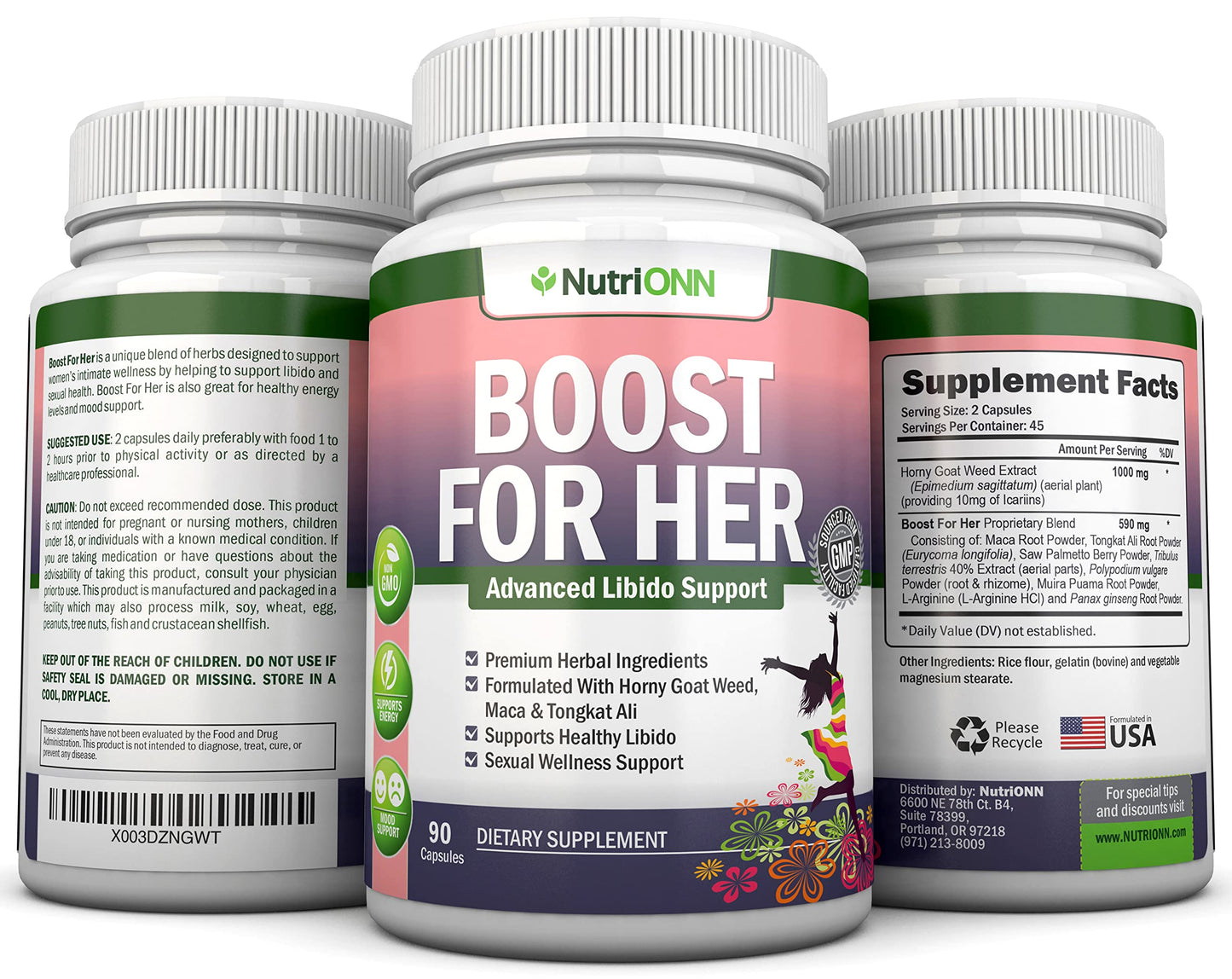 NutriONN Boost For Her Libido Capsule 90 Count