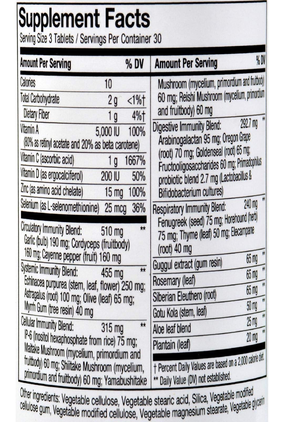 Nature's Way System Well Ultimate Immunity MultiSystem Defense Tablet 90