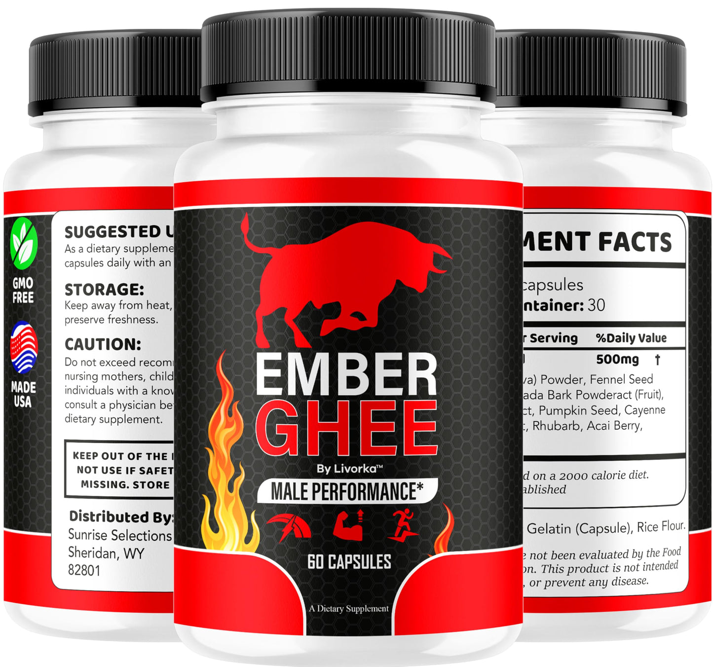 LIVORKA Ember Ghee Multivitamin Capsules, 60 Capsules