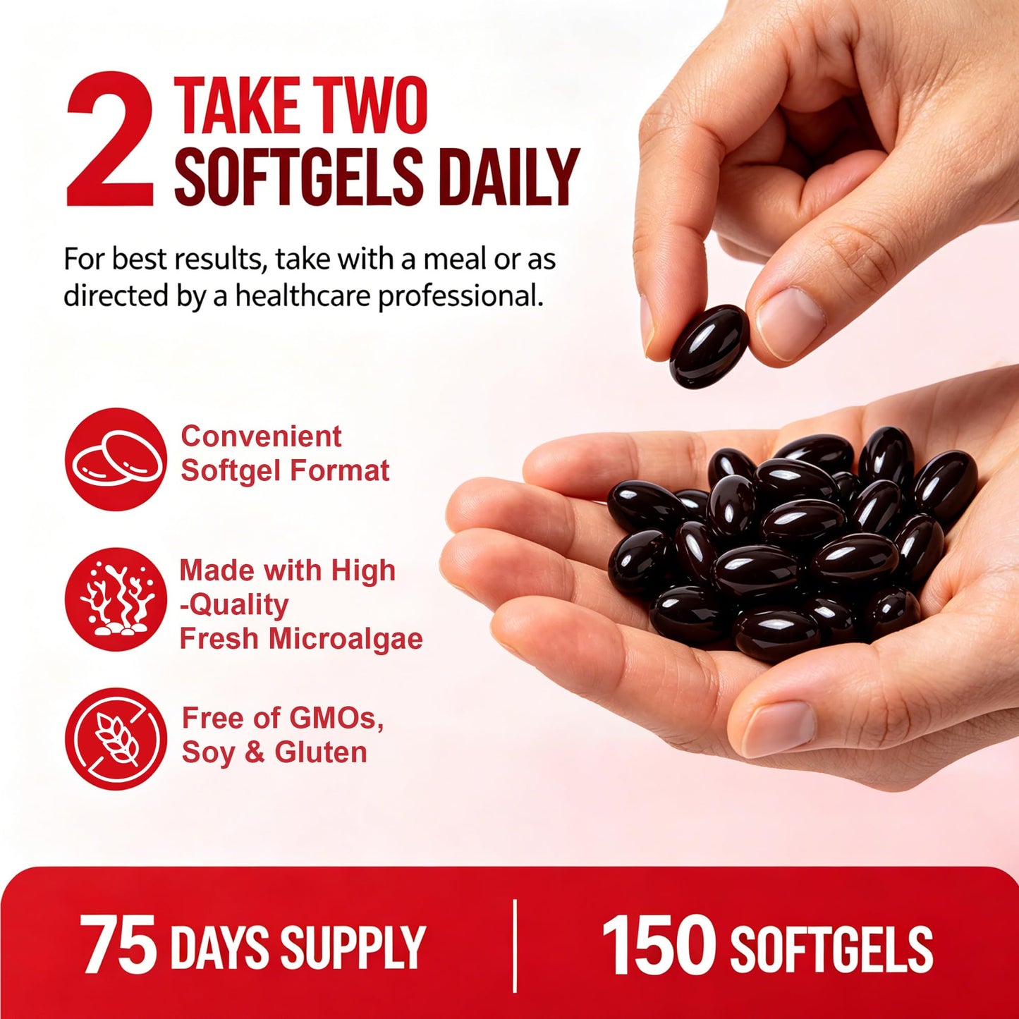 CARE GIFT Astaxanthin Supplements Softgels 24mg, 150 count