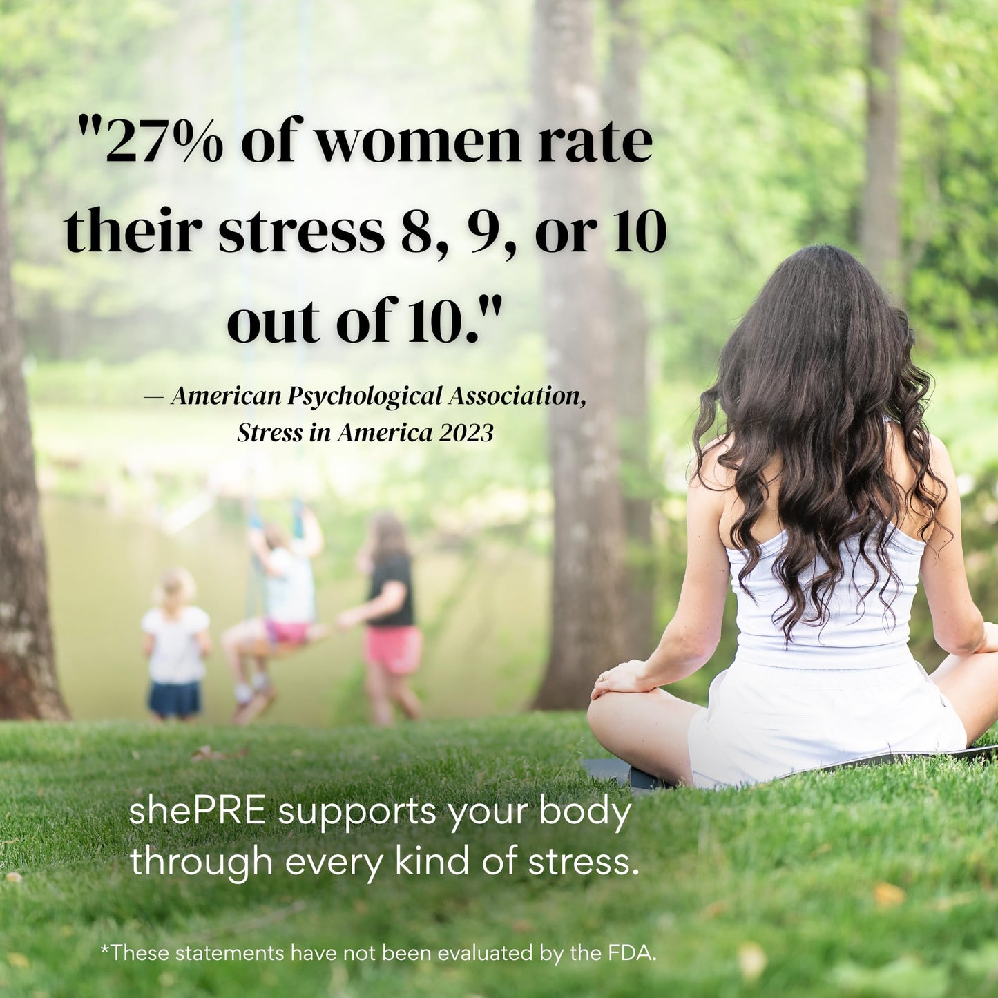 shePRE Adaptogen Stress Support Supplement for Women Capsules 120 Count