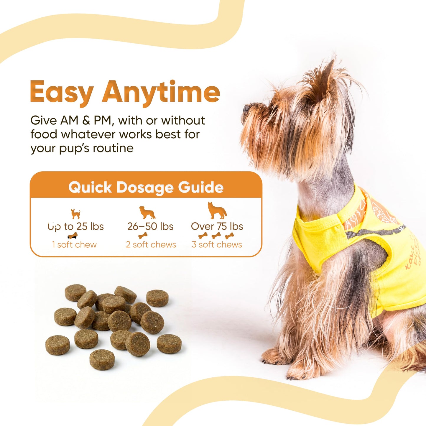 SNIFF 'N' CHOMP Omega 3 for Dogs Soft Chews, 90 Soft Chews