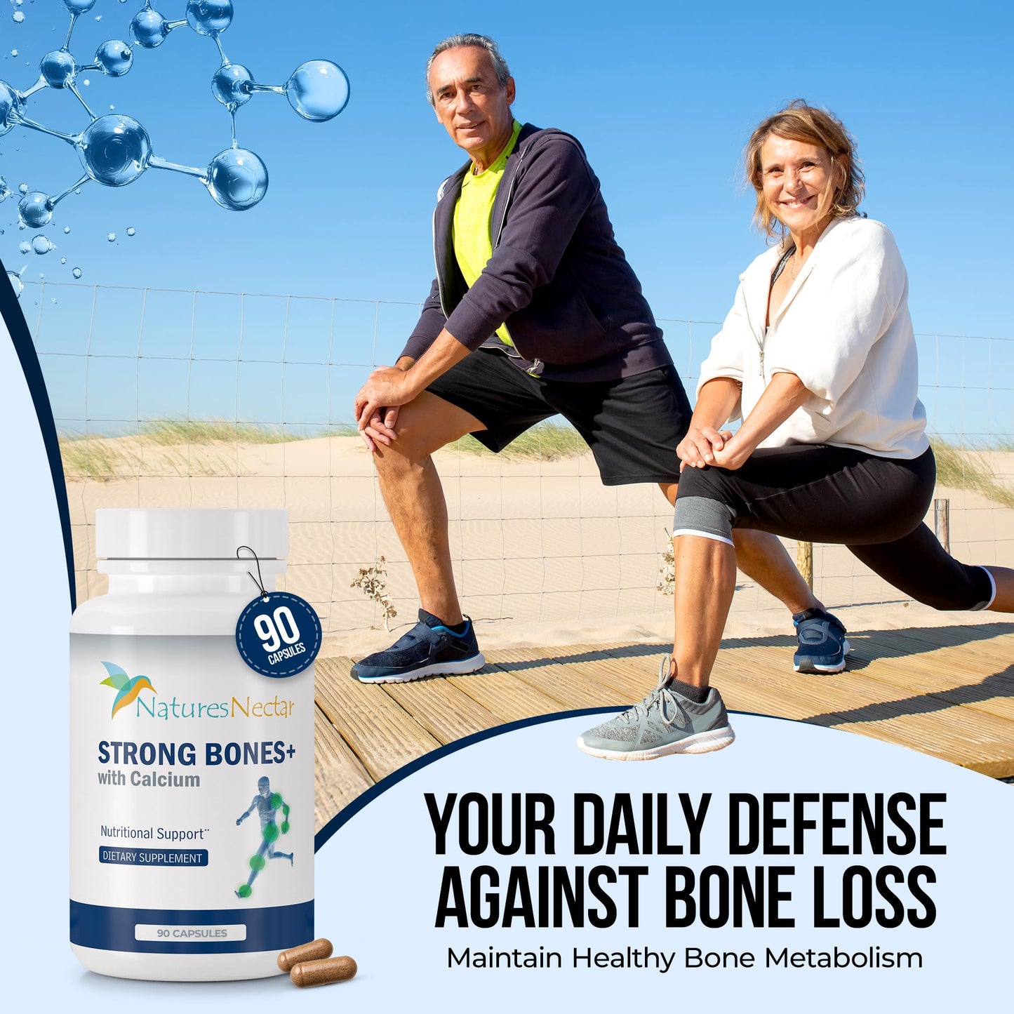 Nature's Nectar Bone & Joint Supplements for Men & Women, Capsules, 90