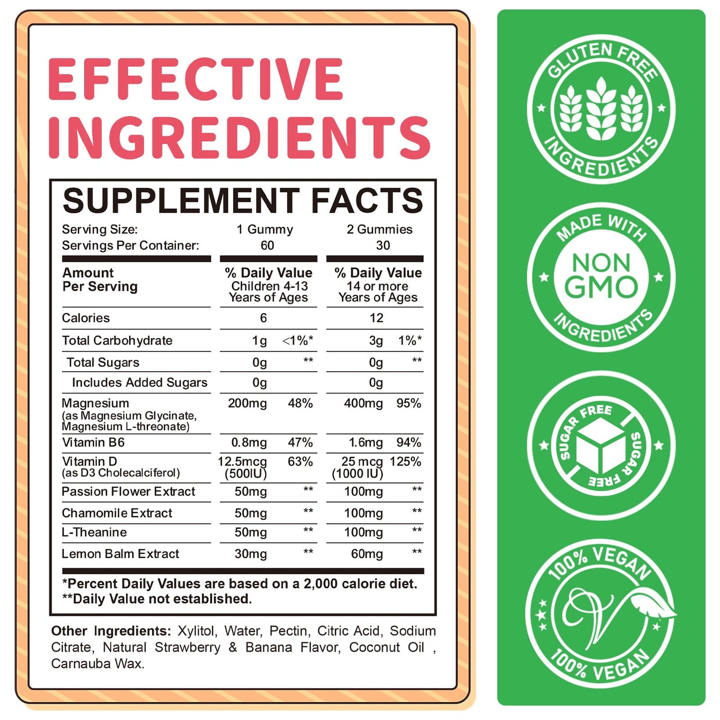 ReviNutra Magnesium Glycinate Gummies 60 Count