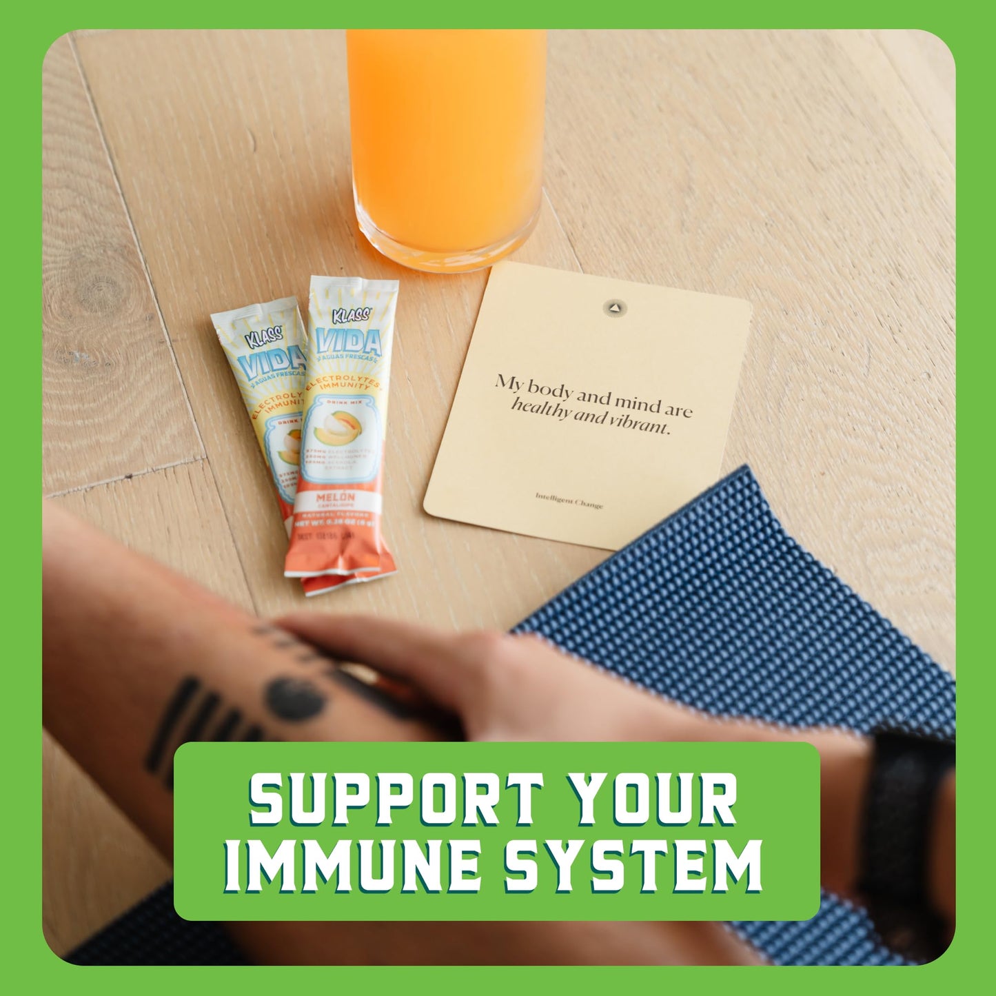 KLASS VIDA Hydration + Immunity Variety Pack Electrolytes Powder, 15 Sticks