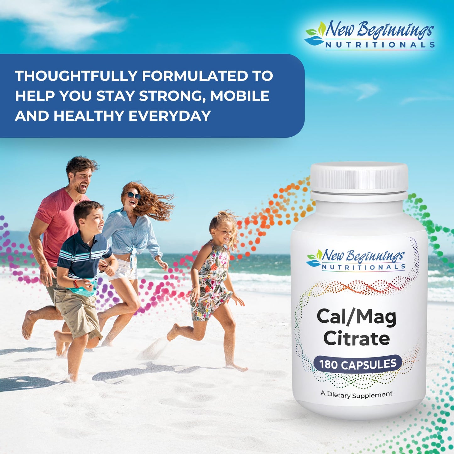 New Beginnings Nutritionals Calcium & Magnesium Capsule, 180 Capsules