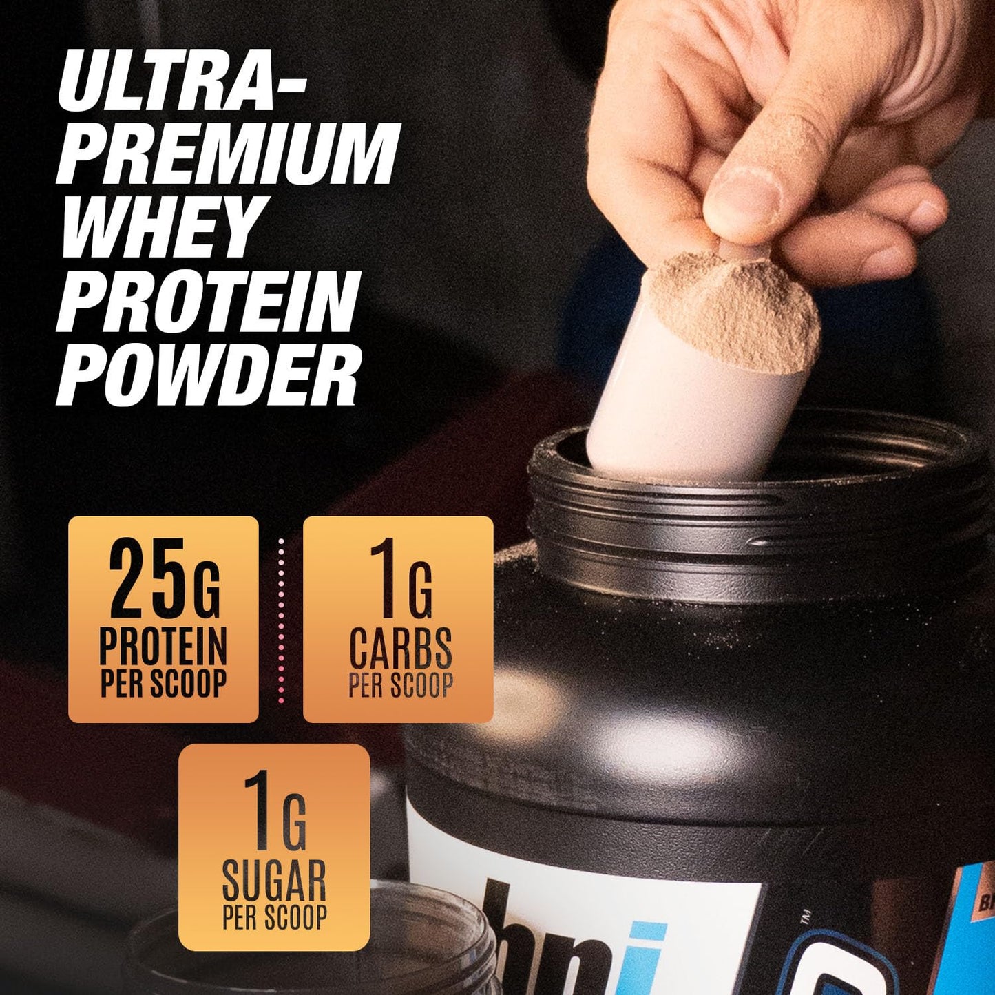 BPI Sports Whey HD Ultra Premium Protein Powder Salted Caramel 65.6 Servings