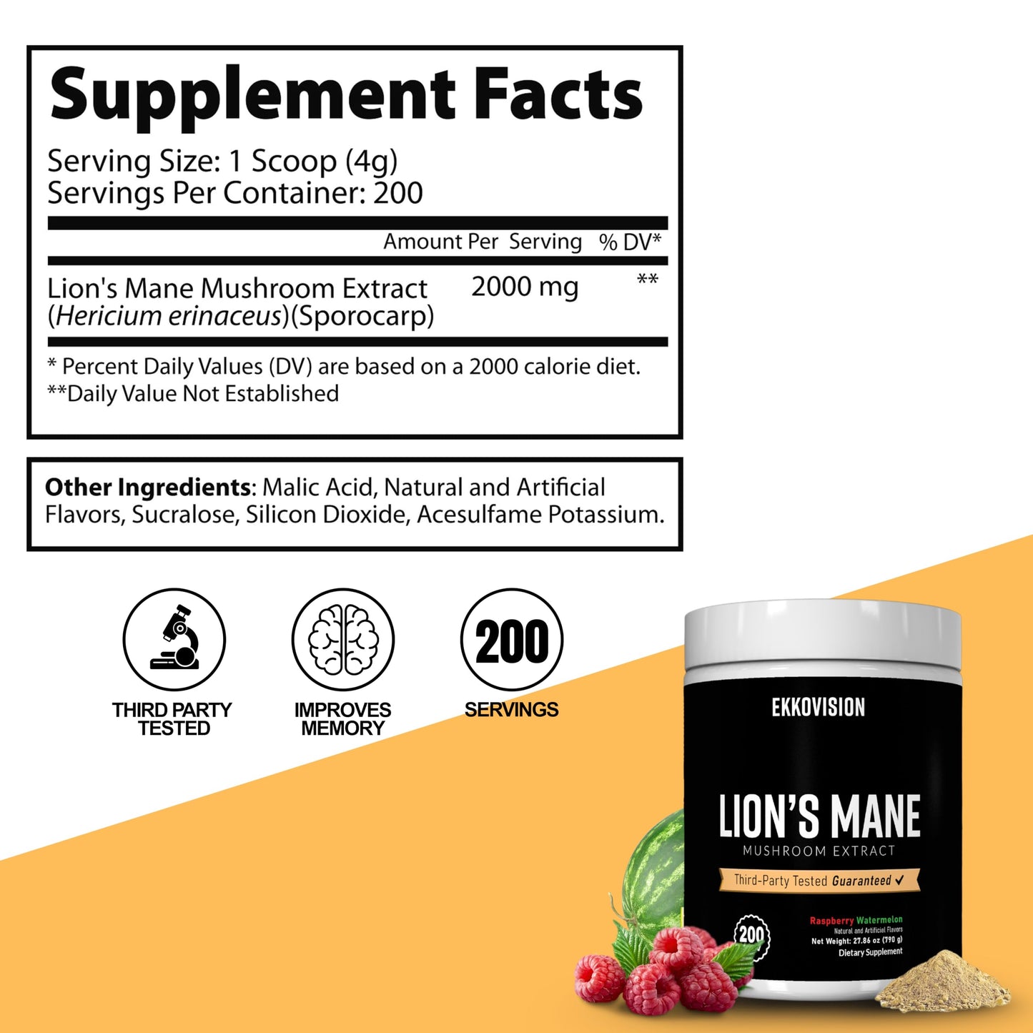Ekkovision Lions Mane Powder, 14.81 Ounce