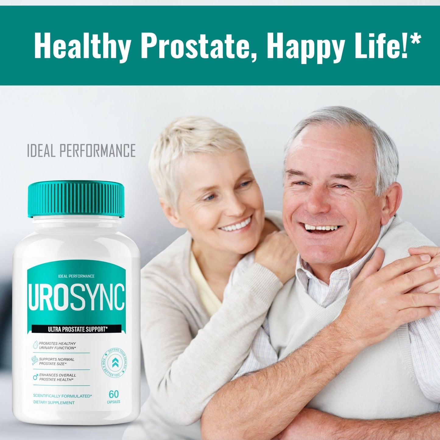 IDEAL PERFORMANCE UroSync Prostate Health Supplements for Men Capsules, 180 Count