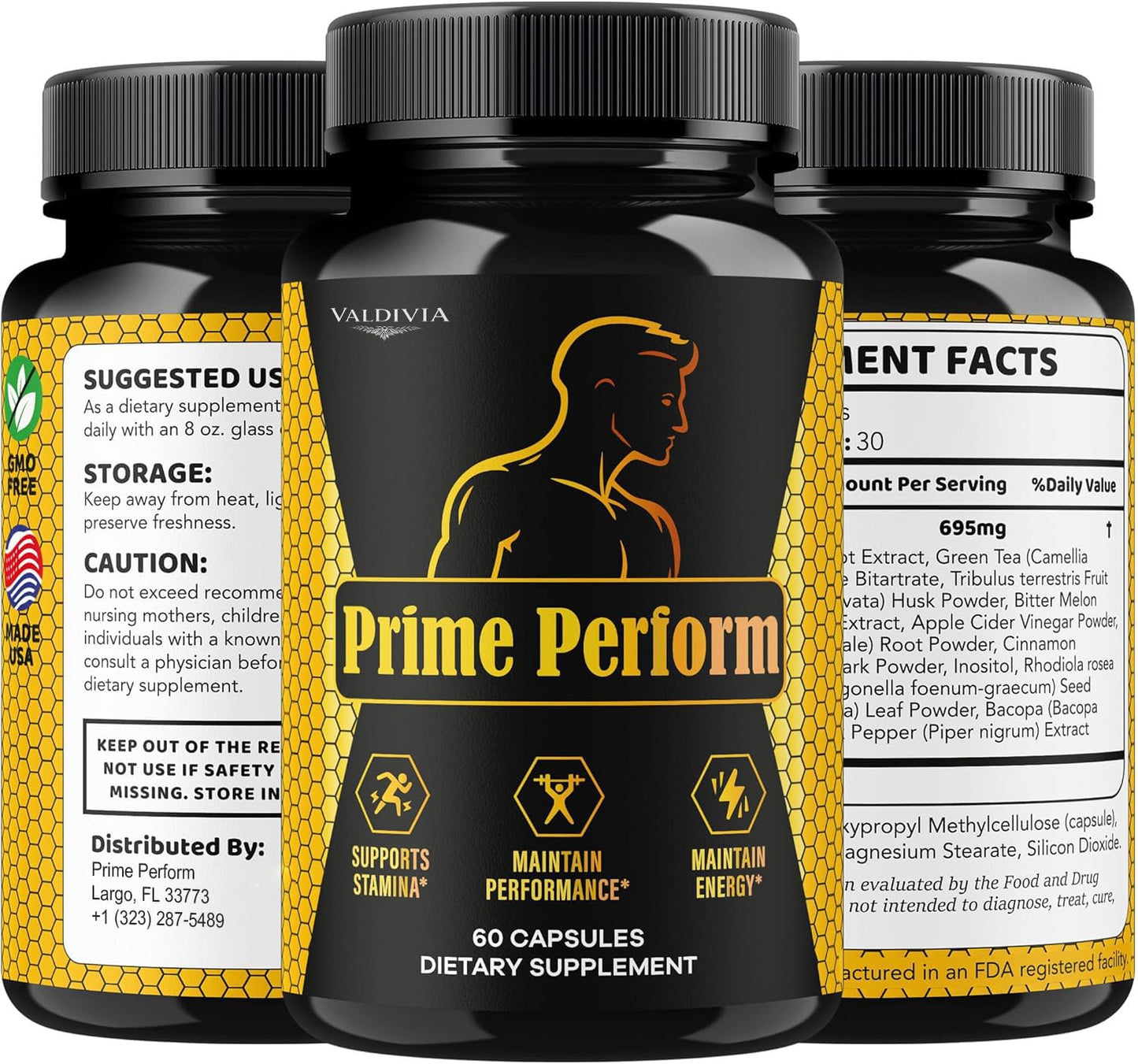 Valdivia Prime Perform Capsules, 300 Capsules