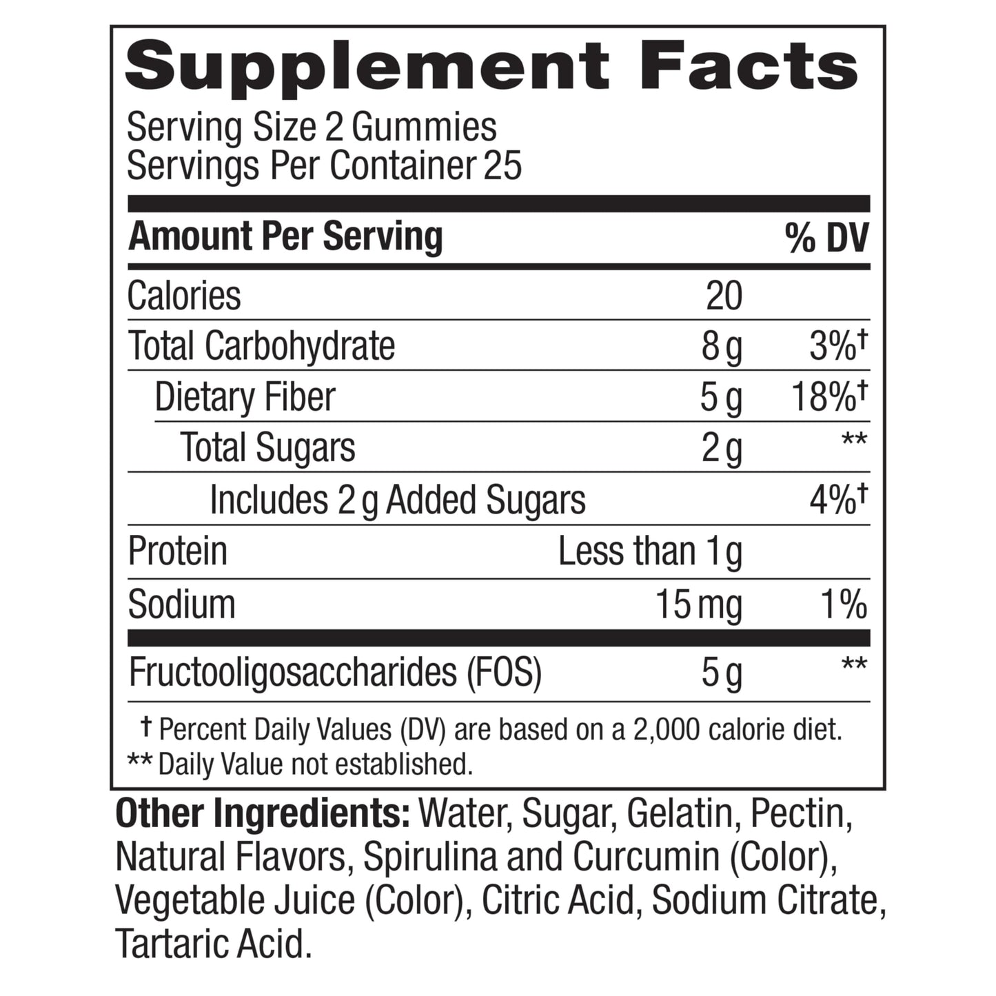 OLLY Fiber Gummy Rings Gummy 50 Count