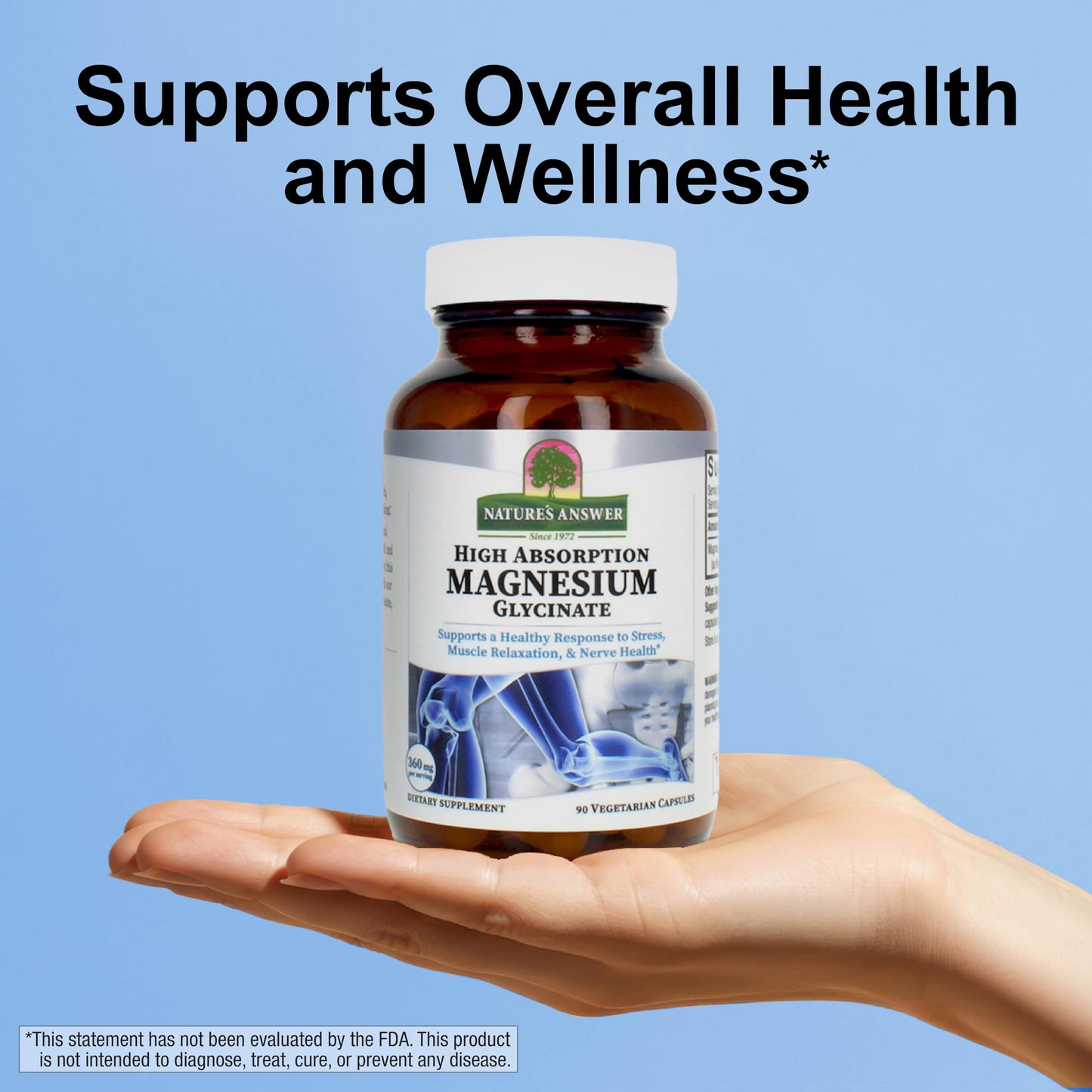 Nature's Answer Magnesium Glycinate Capsules 90 Count
