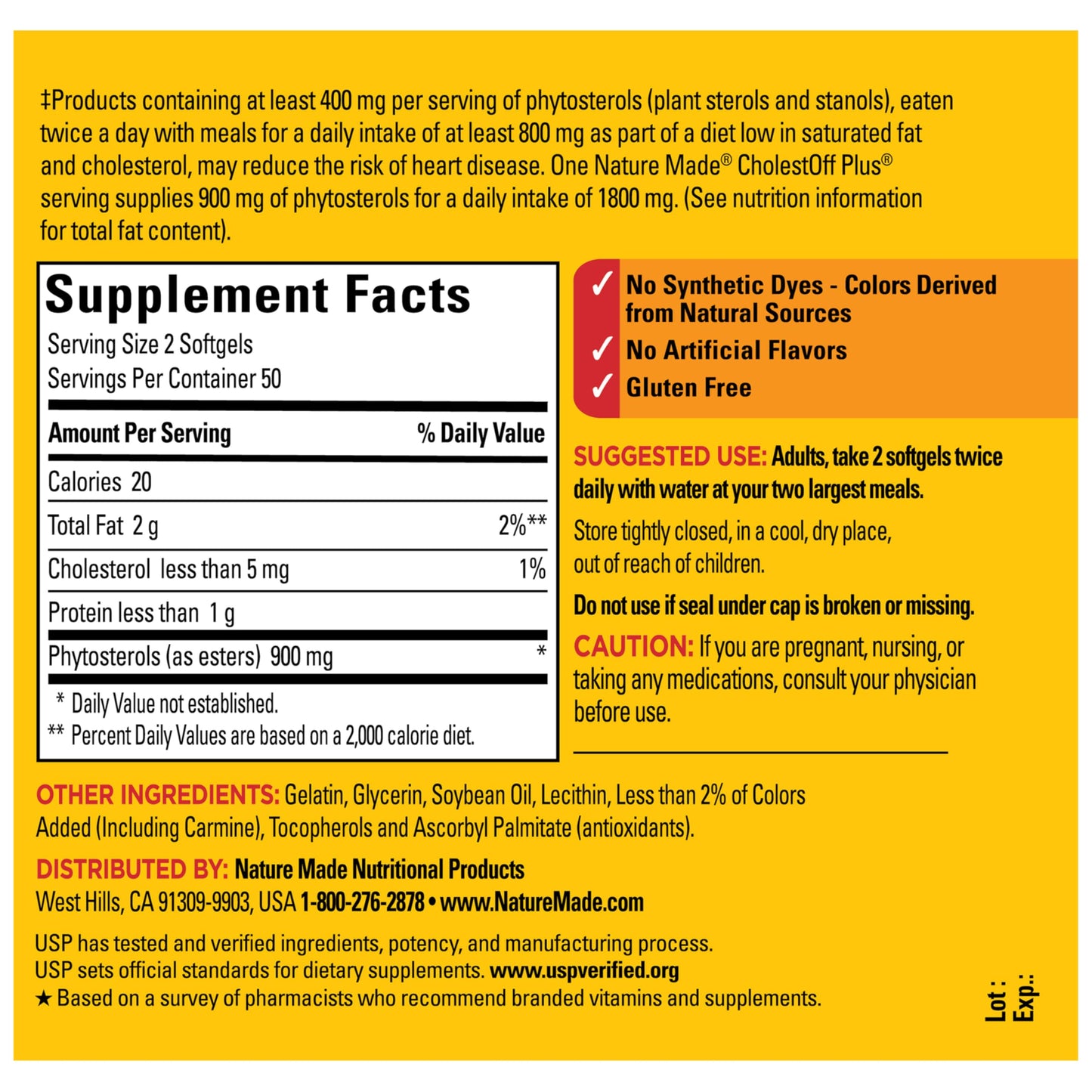 Nature Made CholestOff Plus Softgels 100