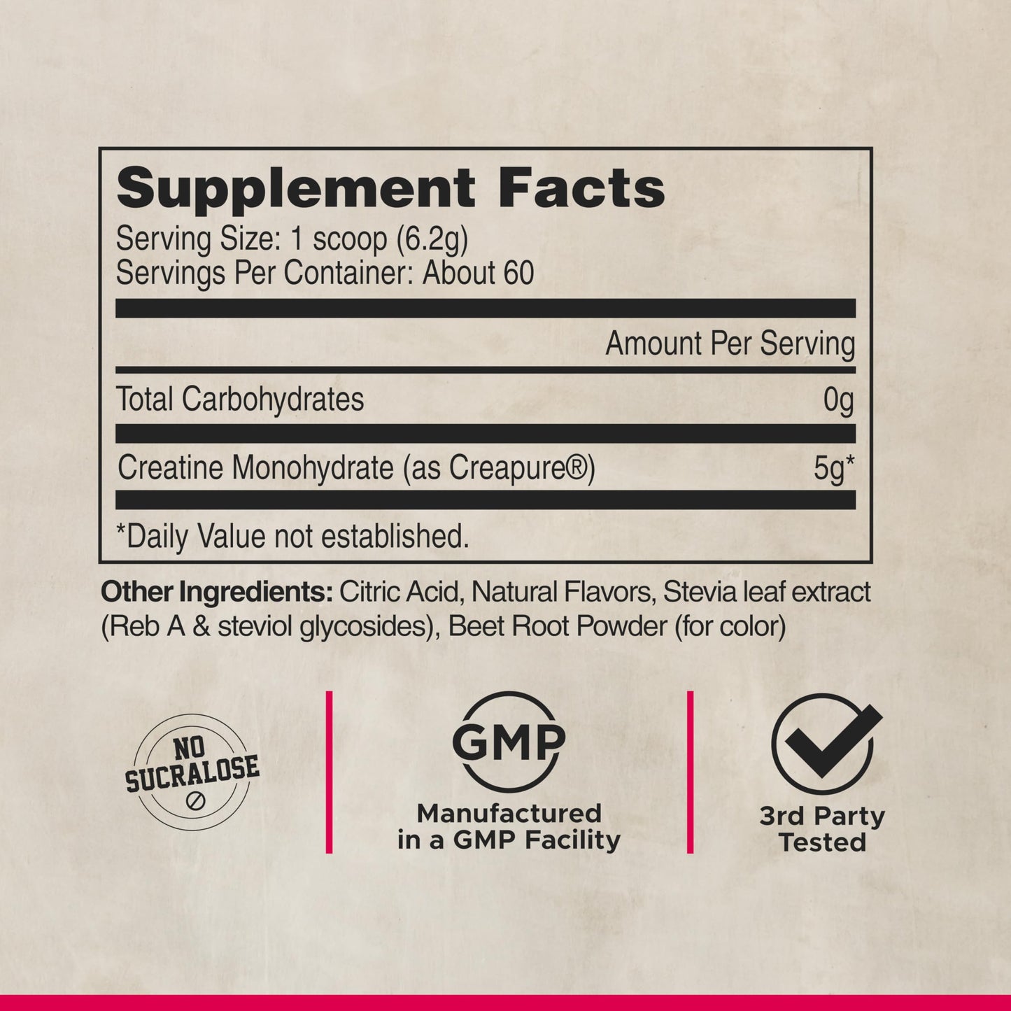 LIFEAID FITAID Creatine Monohydrate Powder, Watermelon Rush Flavor, 14 Single-Serve Packs, 0.22 oz per Pack