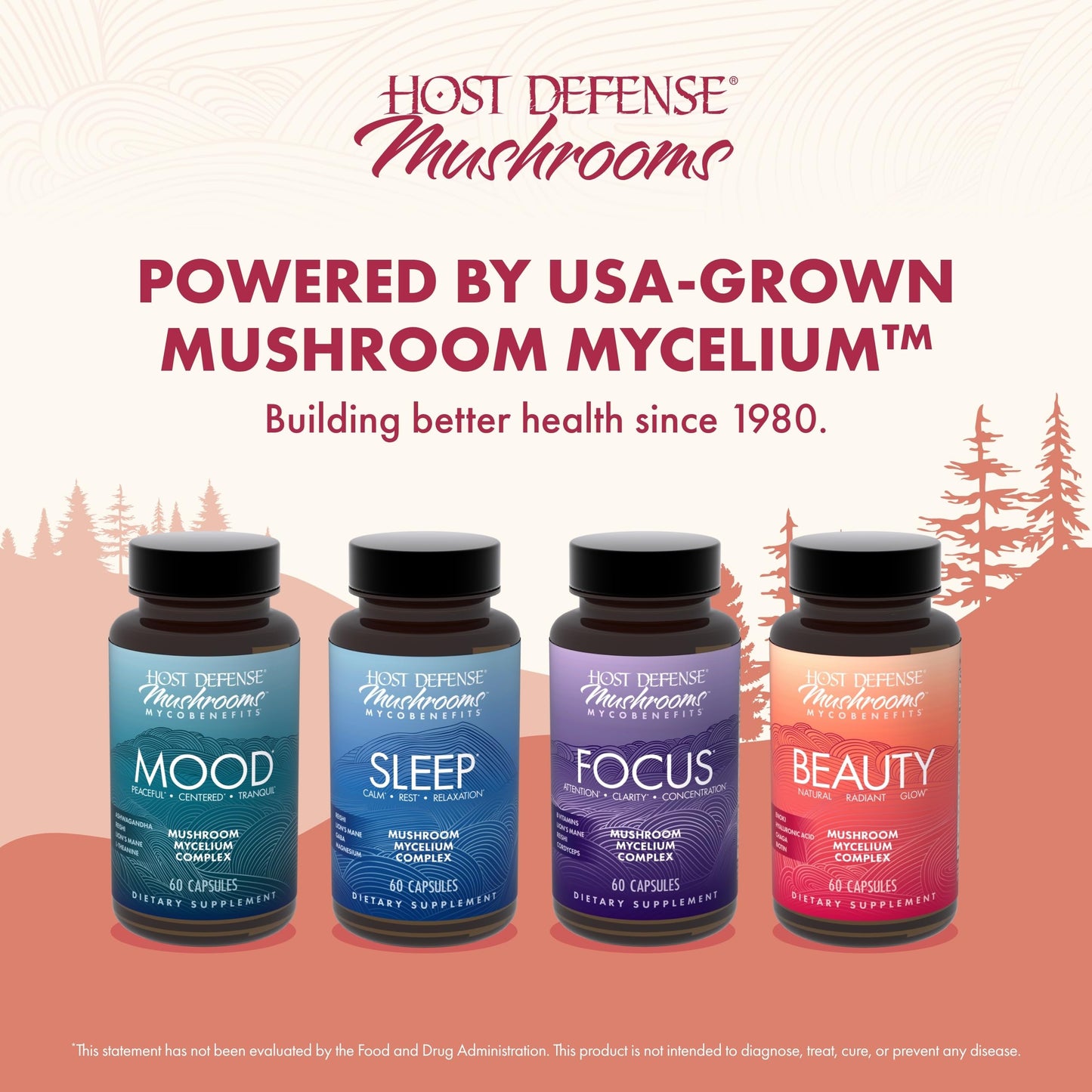 Host Defense MycoBenefits Beauty, Healthy Hair & Nail Strength, 60 Capsules