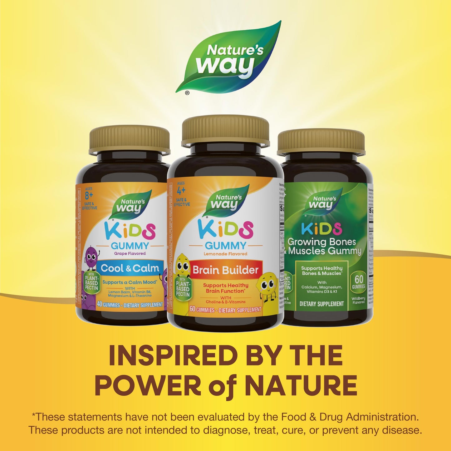 Nature's Way Kids Brain Supplement Gummies 60 Gummies