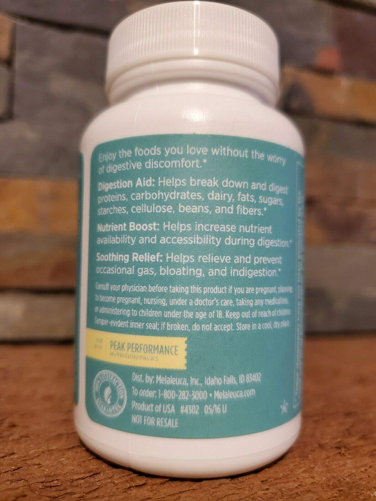 Grace nnvg Melaleuca Good Zymes Digestive Supplement Capsules 60 Count