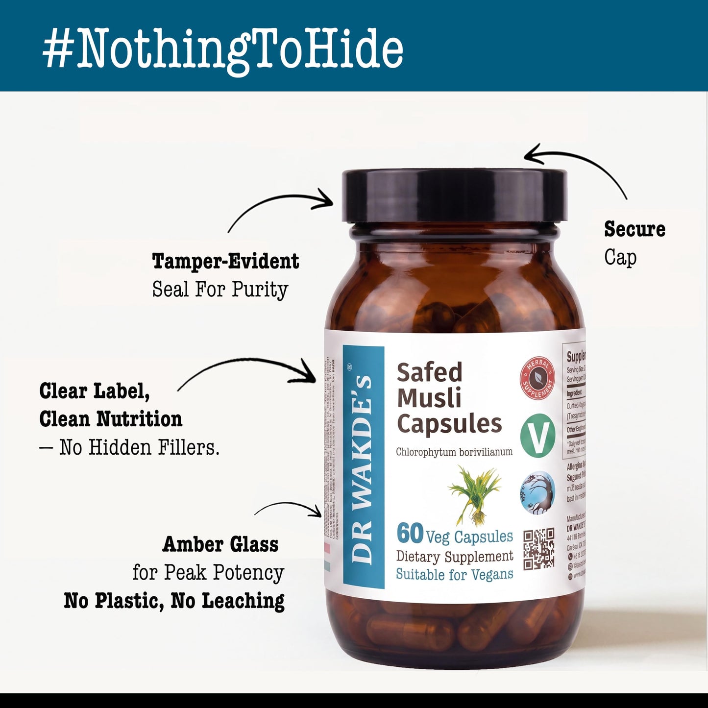 DR WAKDE's Safed Musli Capsules 1 Count