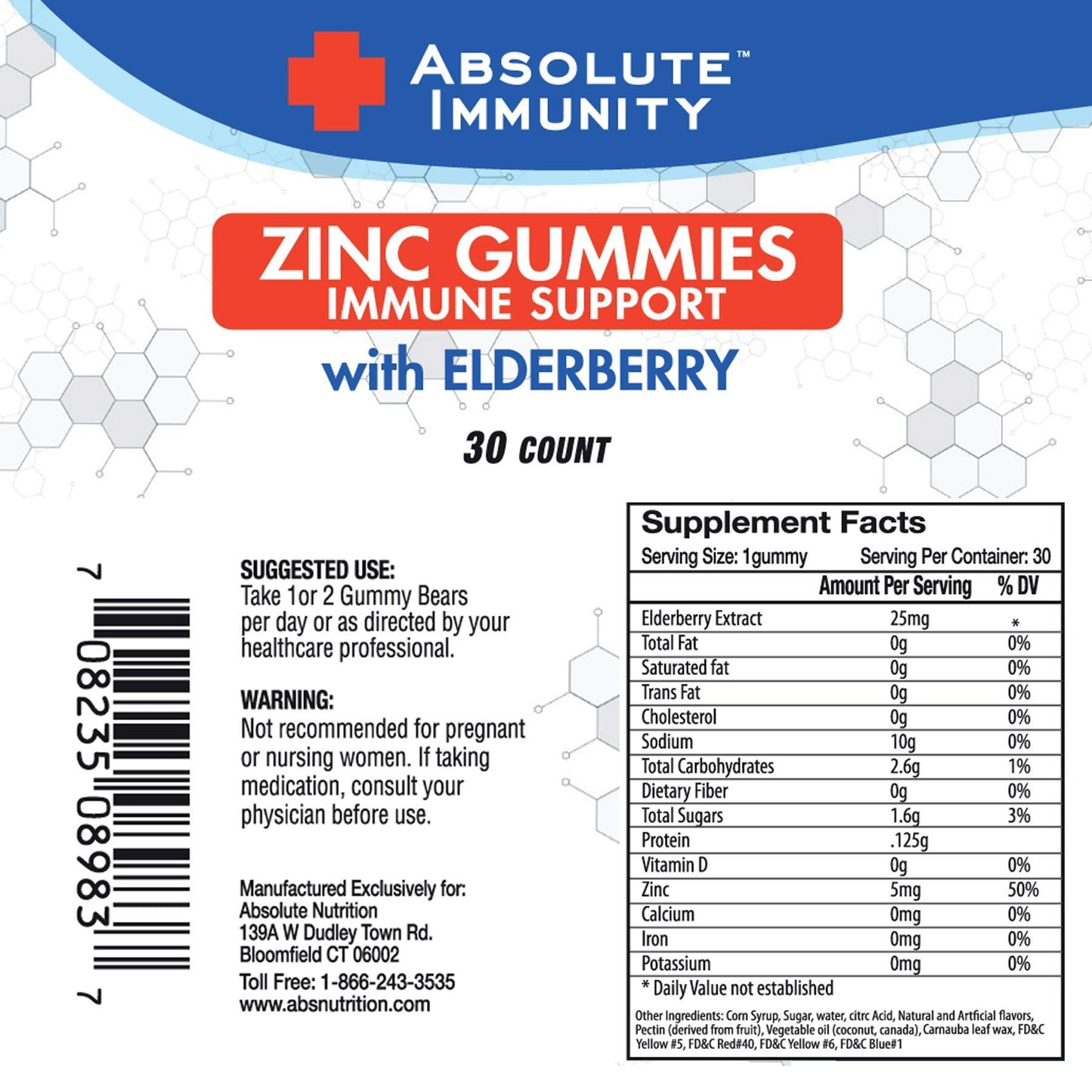 Absolute Nutrition Immunity Gummies Gummy 3 Pack