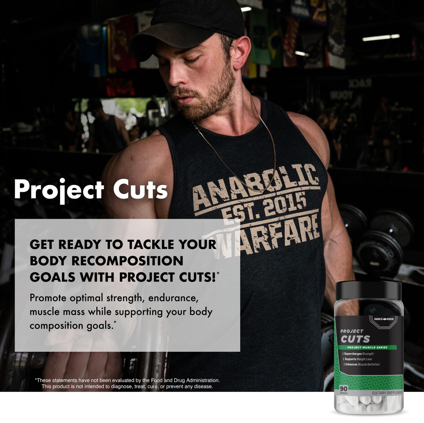 Anabolic Warfare Project Cuts Capsules 90 Count