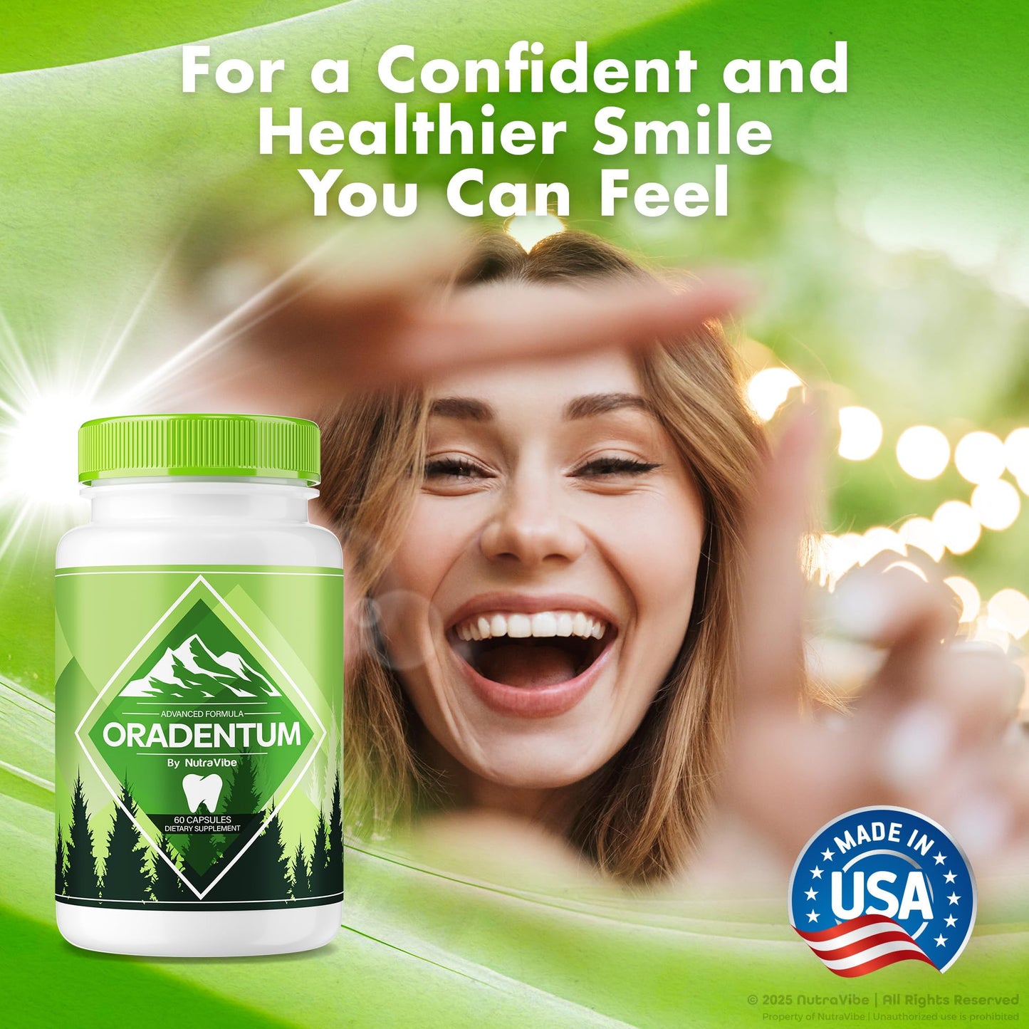 NutraVibe Oradentum Capsules, 60 Capsules