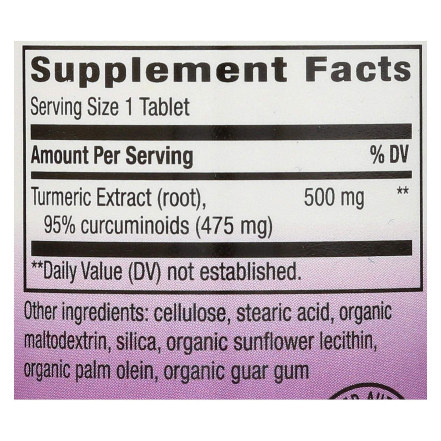 Nature's Way Turmeric Standardized Extract 60 Tablets