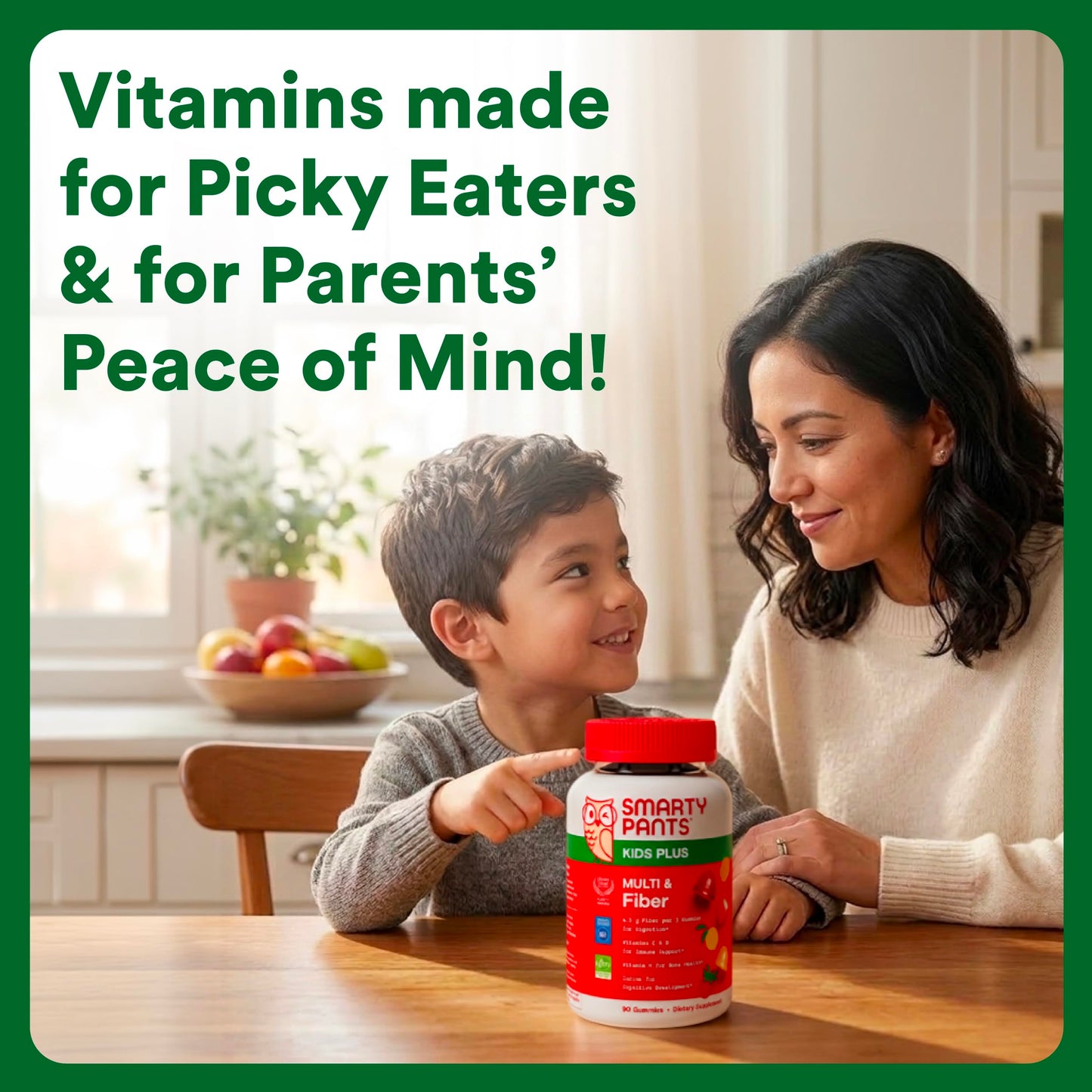 SmartyPants Kids Multivitamin & Fiber Gummies, 120 Gummies