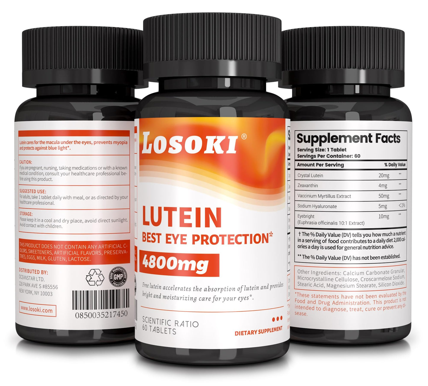 Losoki Lutein Eye Protection Tablets 60