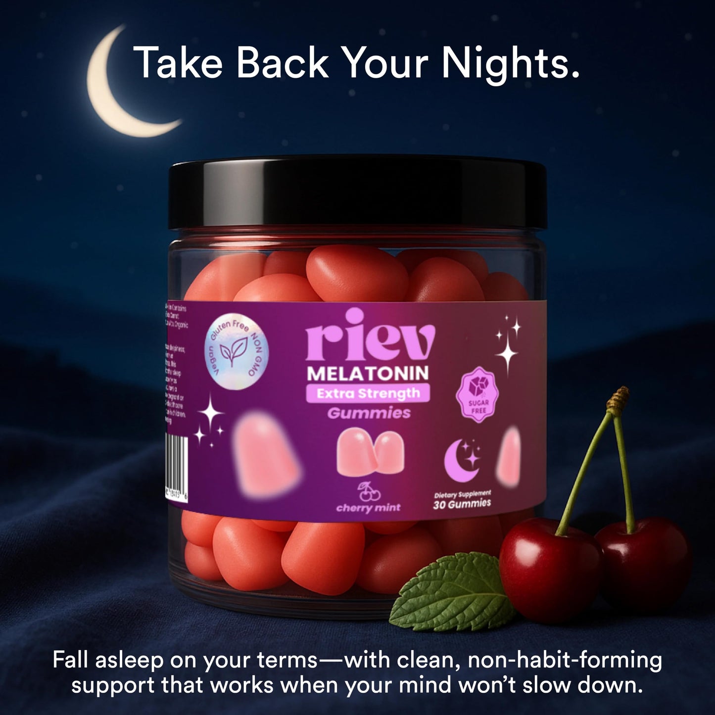riev Extra Sleep Gummies Gummy 30 Count