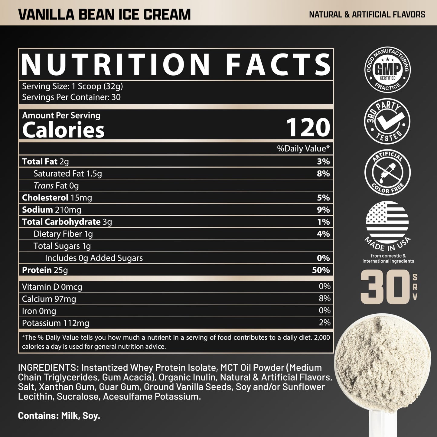 Nutrex Research IsoFit Whey Protein Isolate Instantized Powder 30 Servings