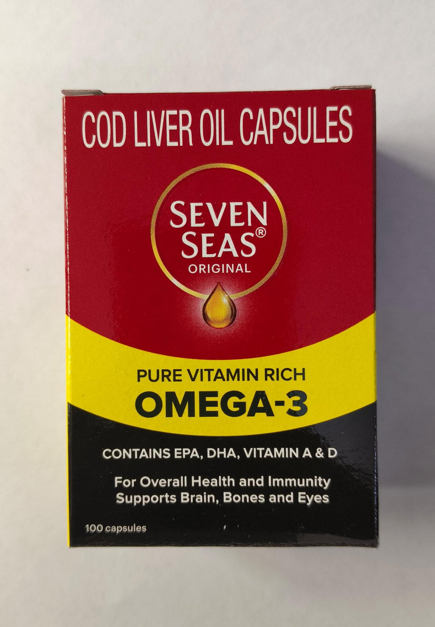 MAKJUNS Seven Seas Cod Liver Fish Oil 100 Capsules