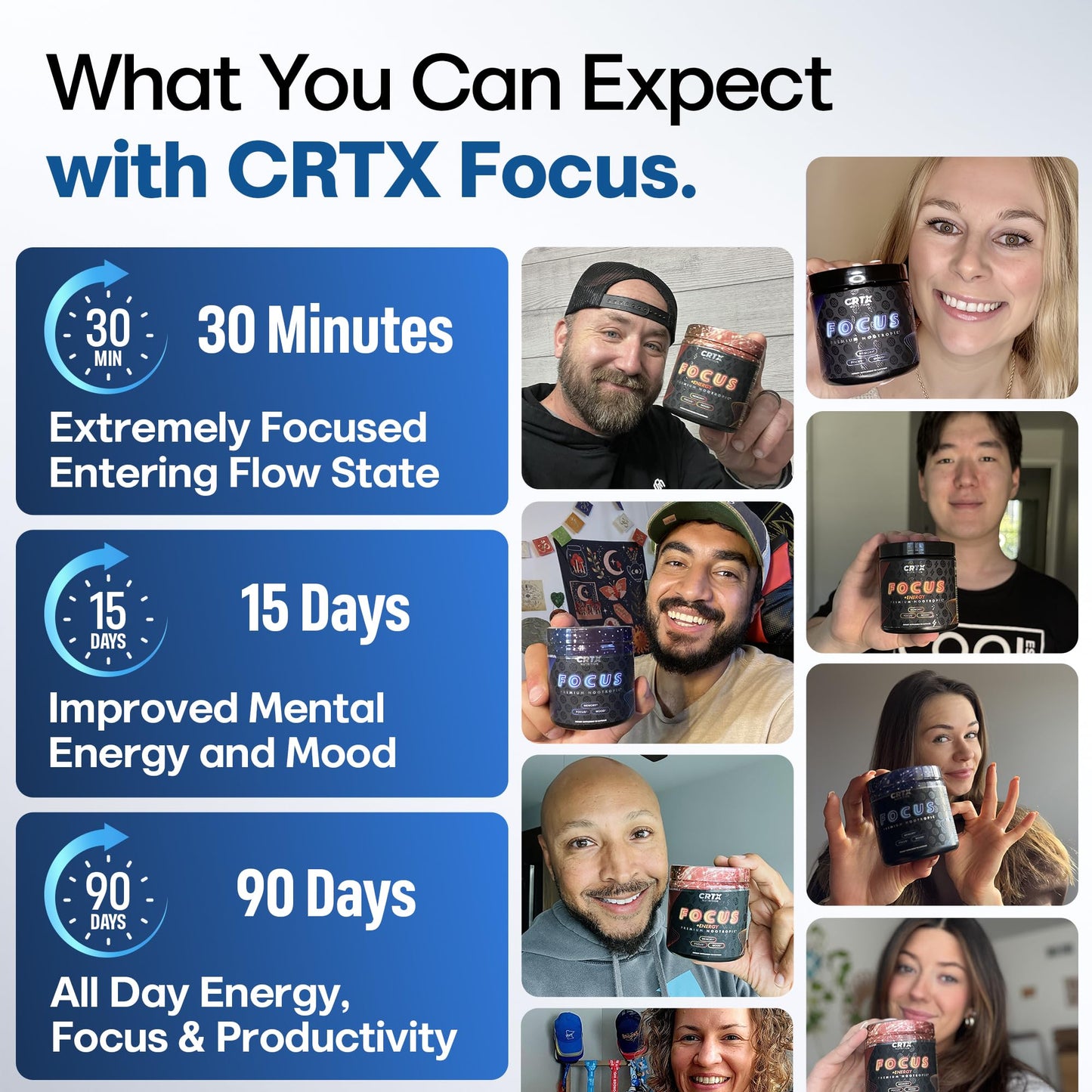 CRTX Nutrition Nootropic Focus Capsules, 90 Count