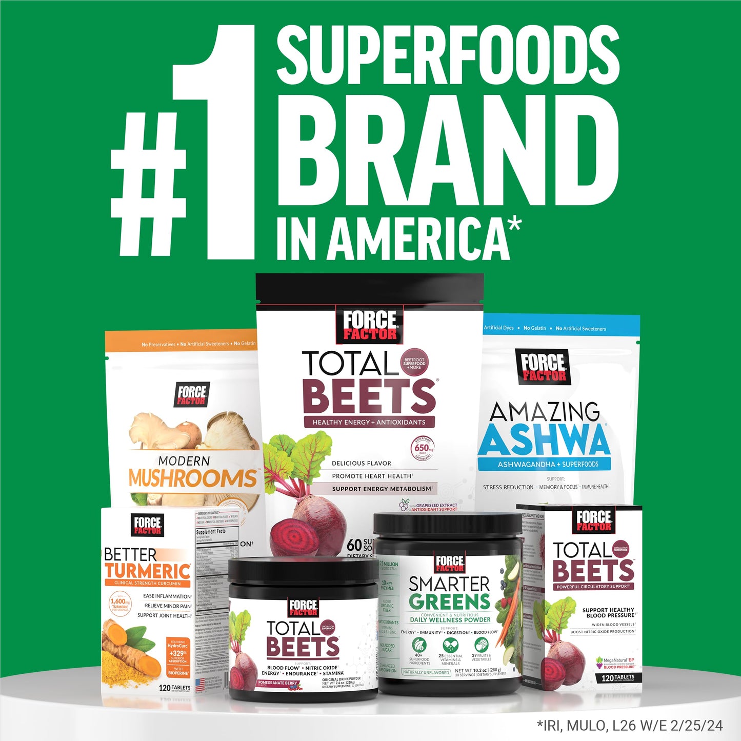 Force Factor Smarter Greens Superfoods Powder, 13.2 oz